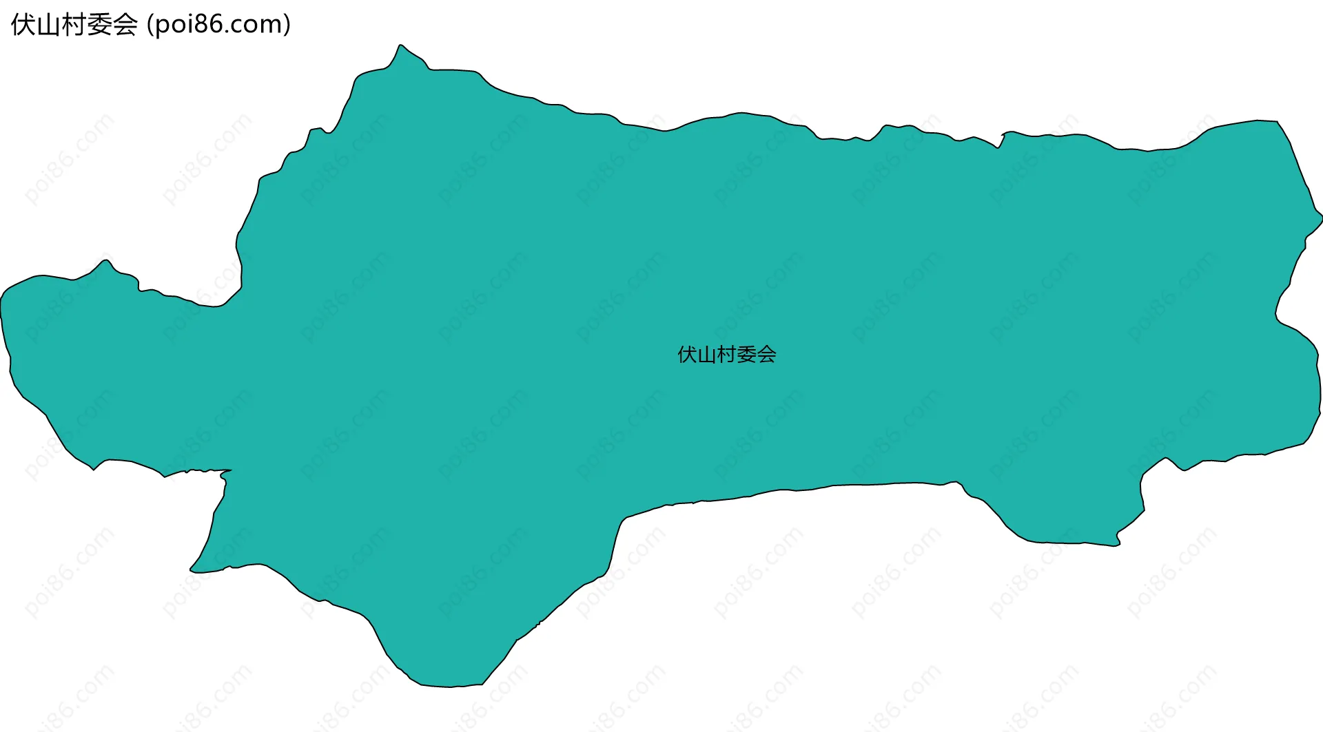 伏山村委会边界地图