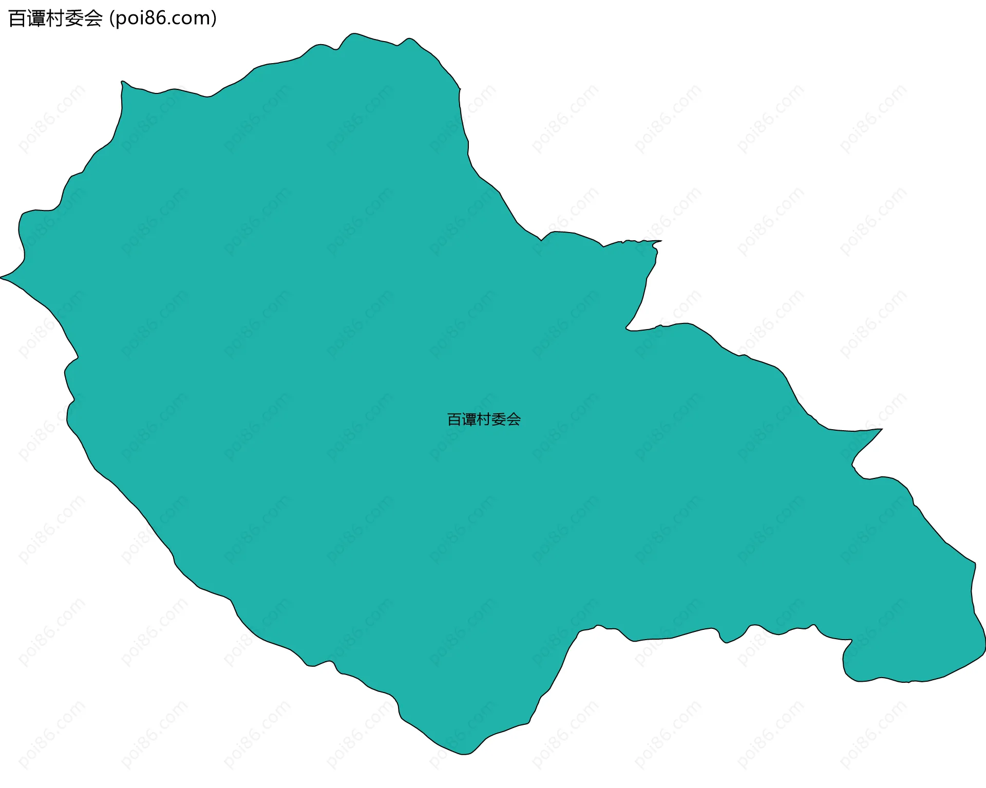 百谭村委会边界地图