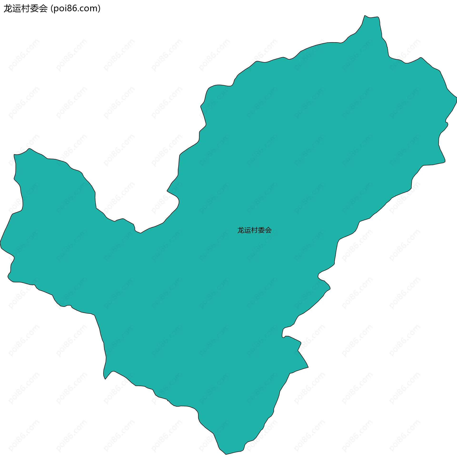 龙运村委会边界地图