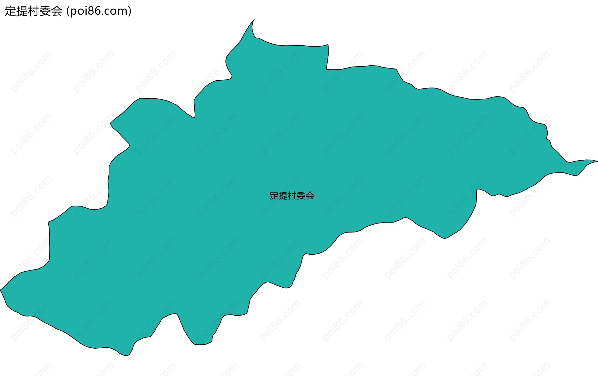 定提村委会边界地图