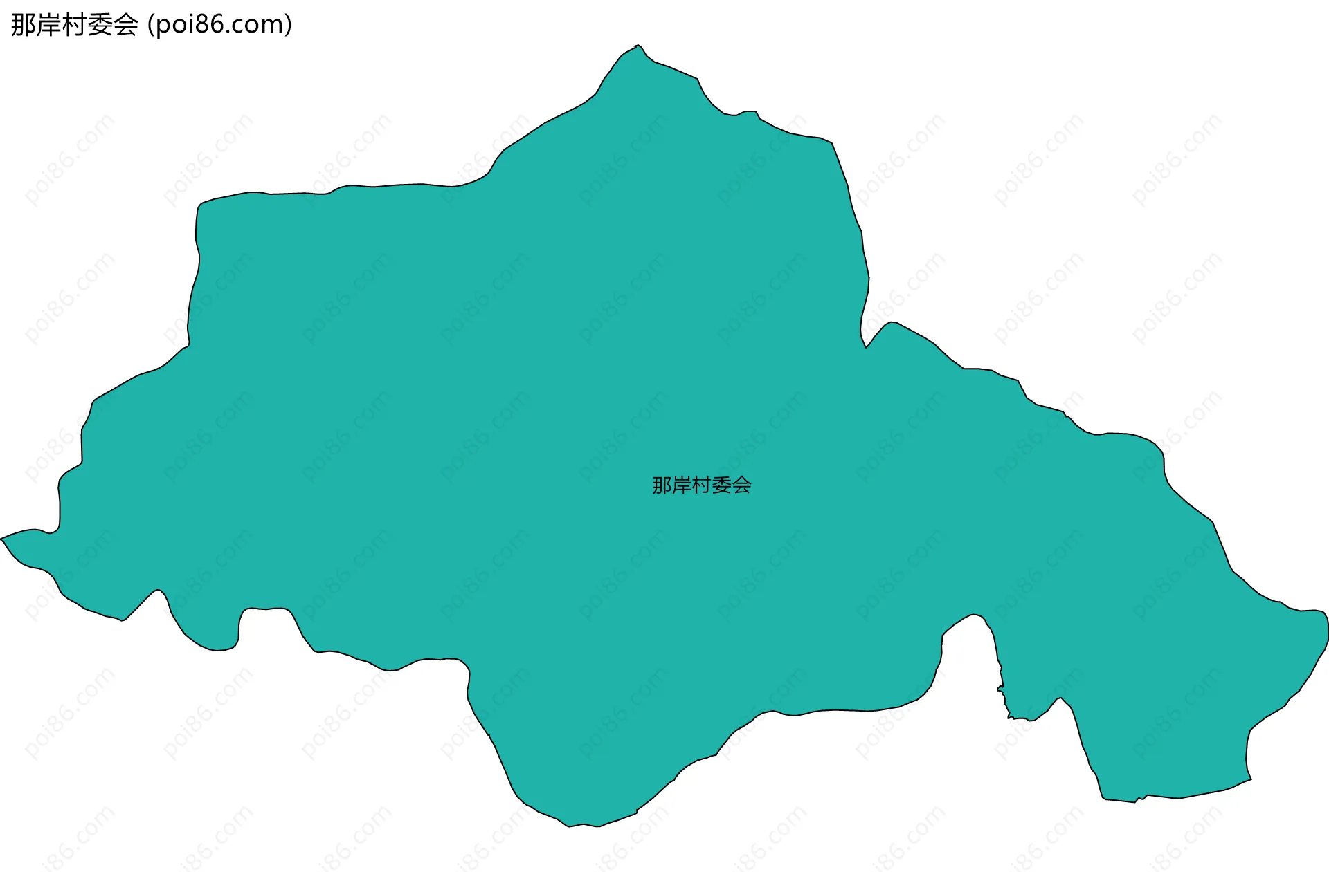 那岸村委会边界地图