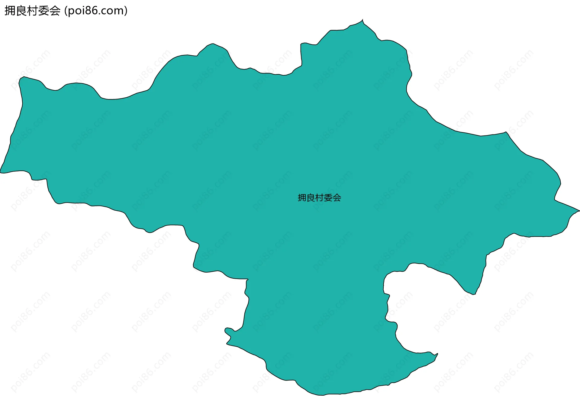 拥良村委会边界地图