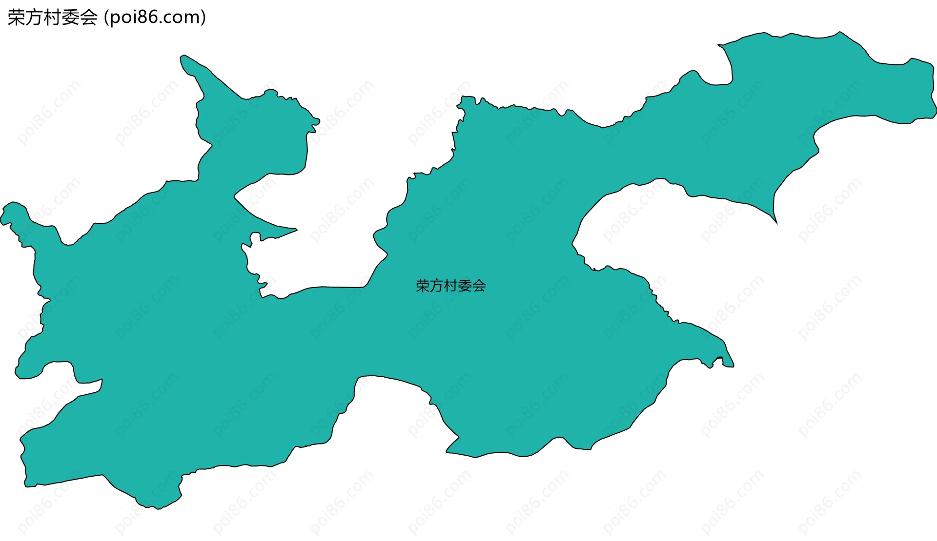 荣方村委会边界地图