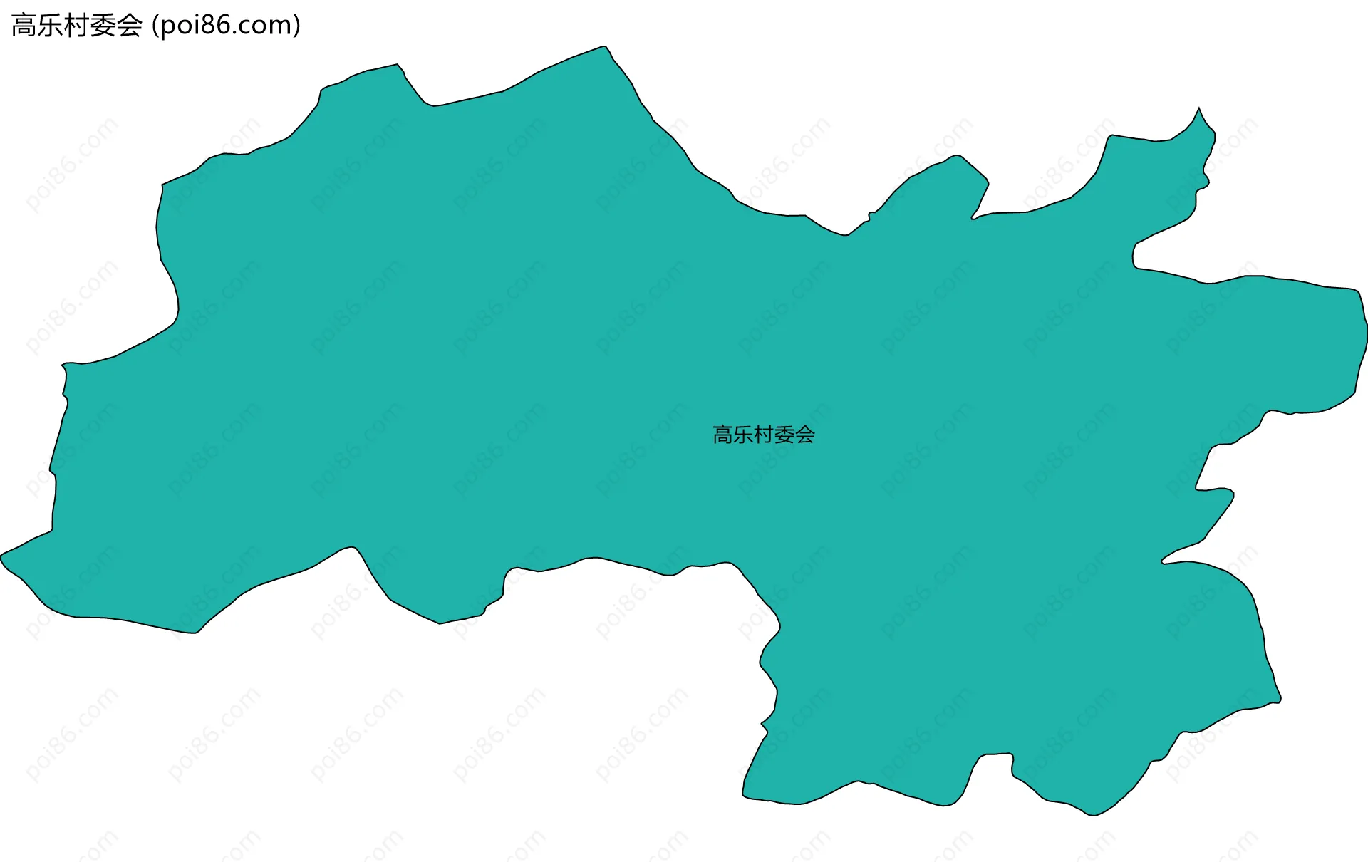 高乐村委会边界地图