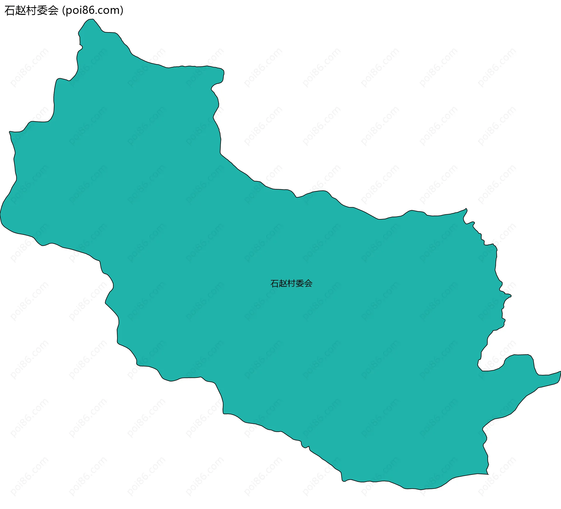 石赵村委会边界地图