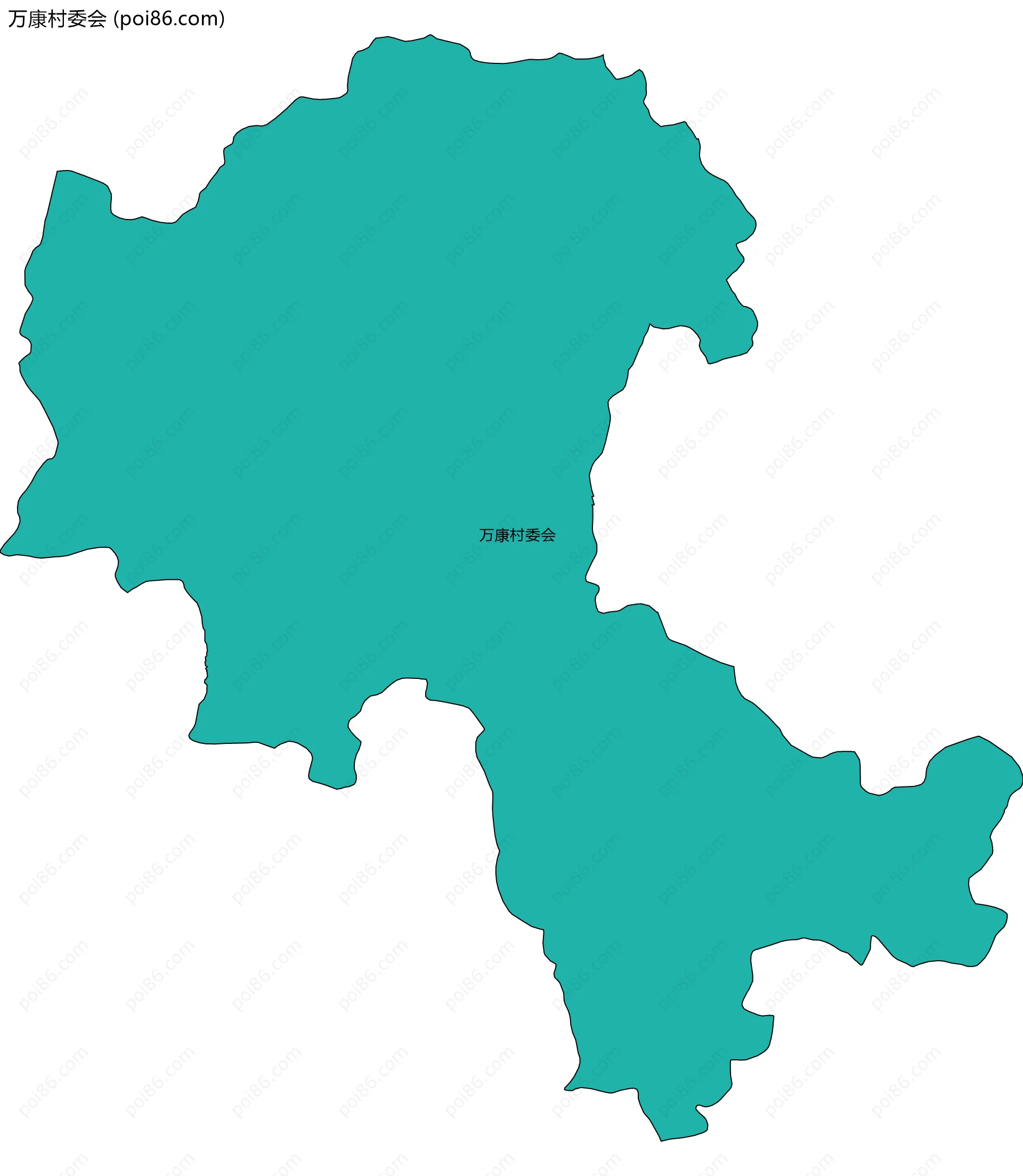 万康村委会边界地图