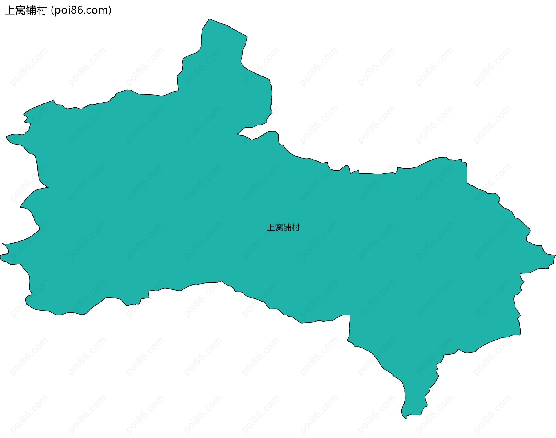 上窝铺村边界地图