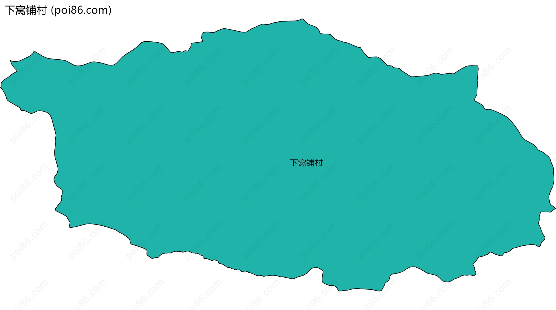 下窝铺村边界地图