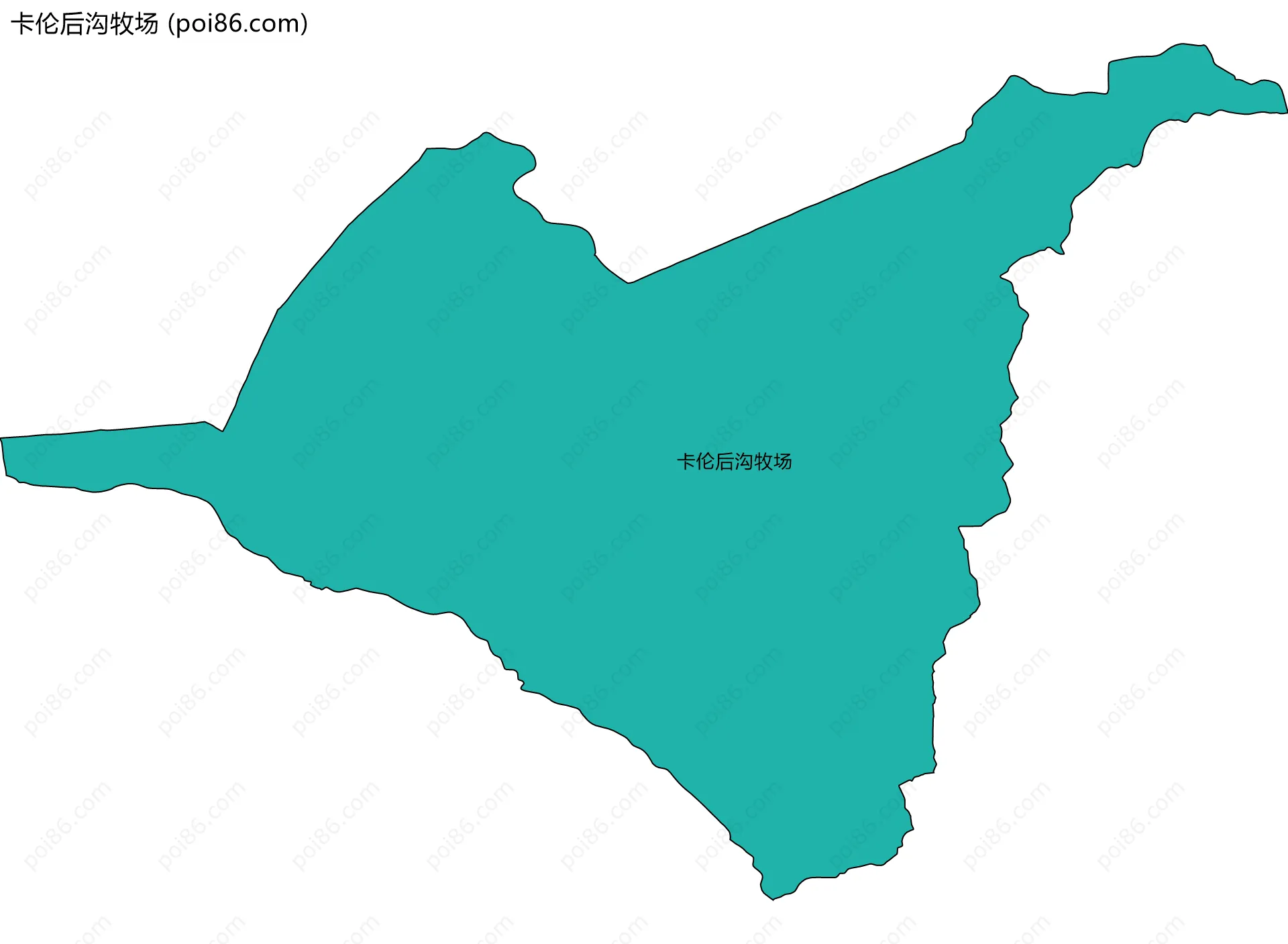 卡伦后沟牧场边界地图