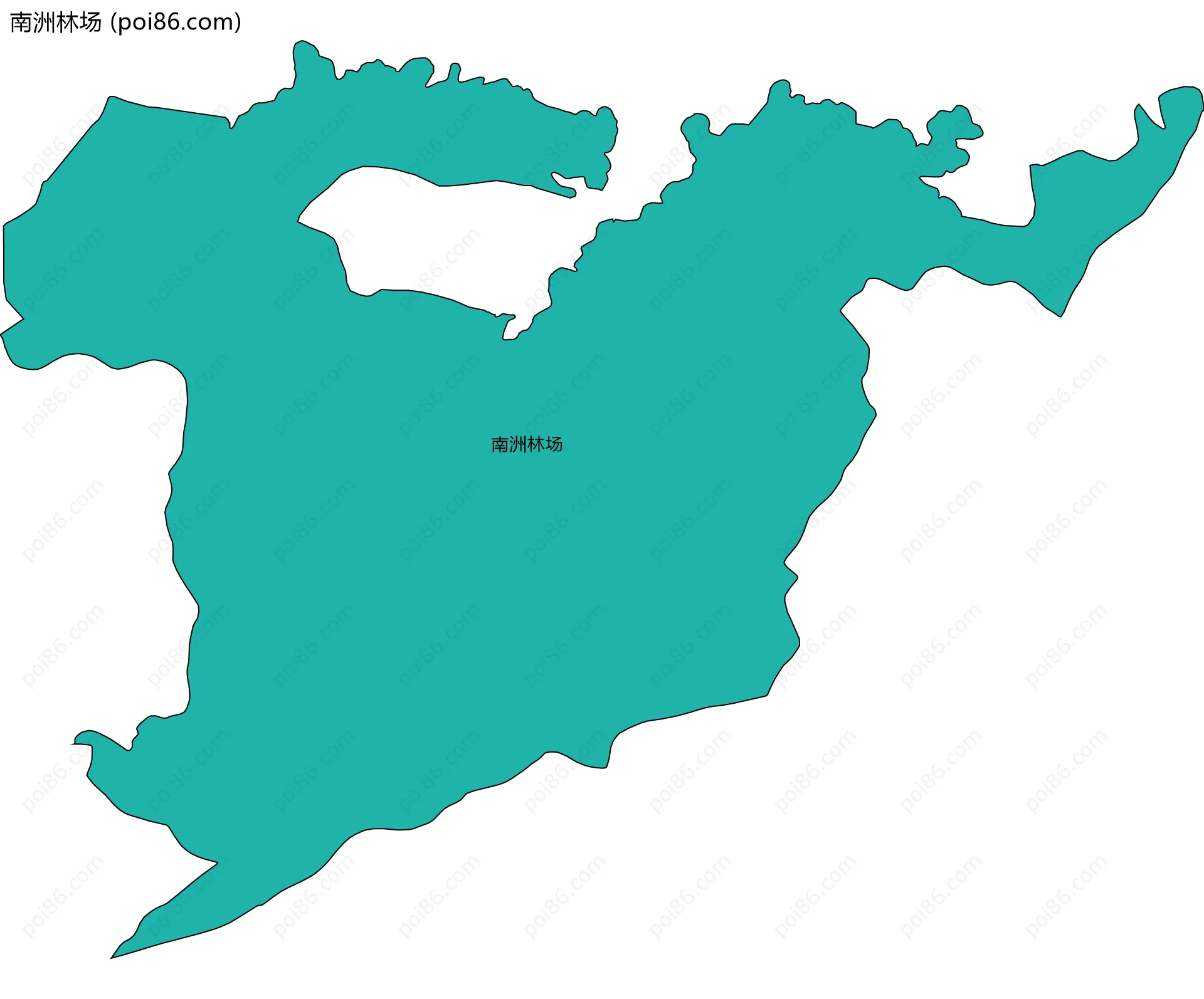 南洲林场边界地图