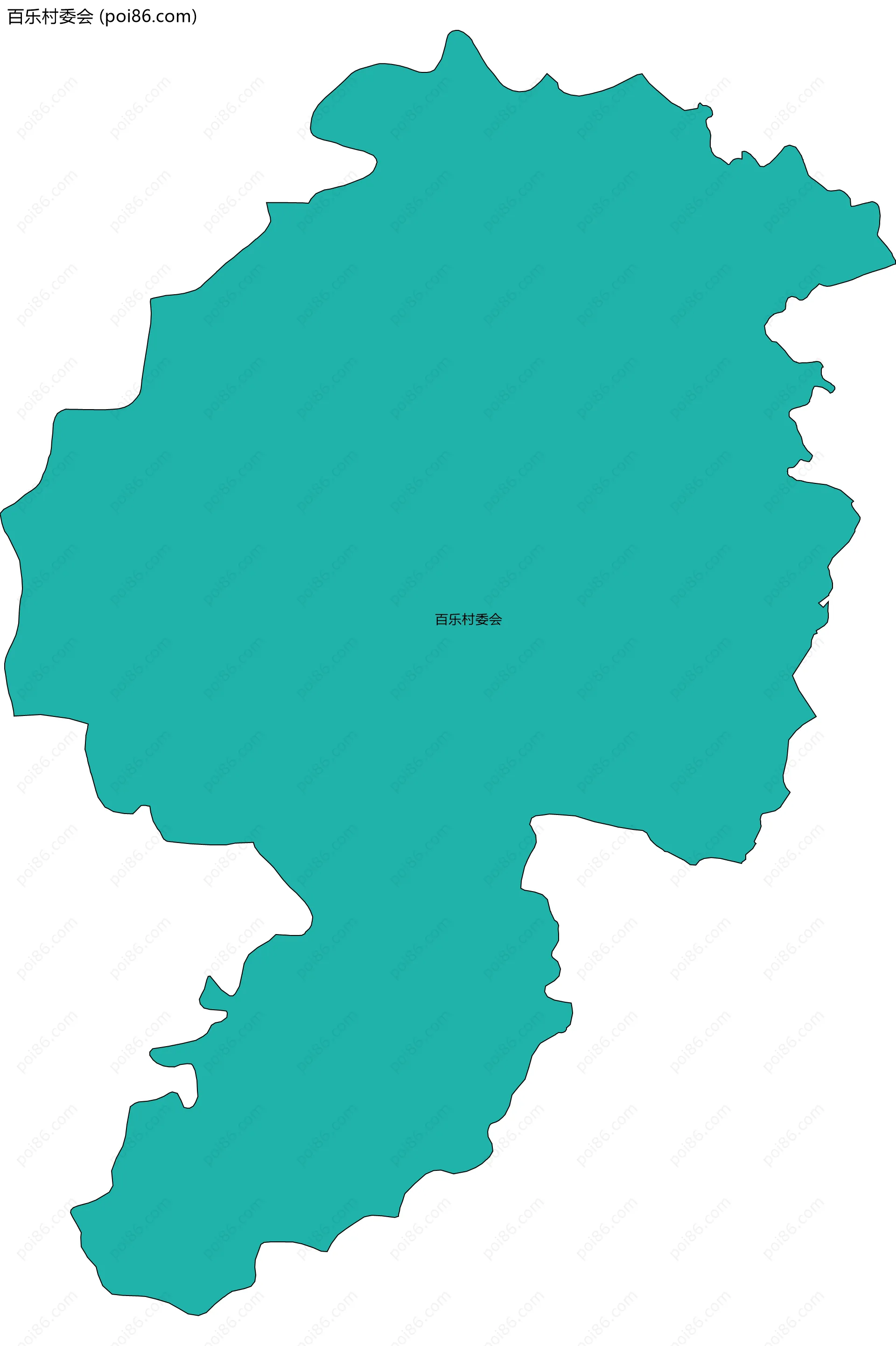 百乐村委会边界地图