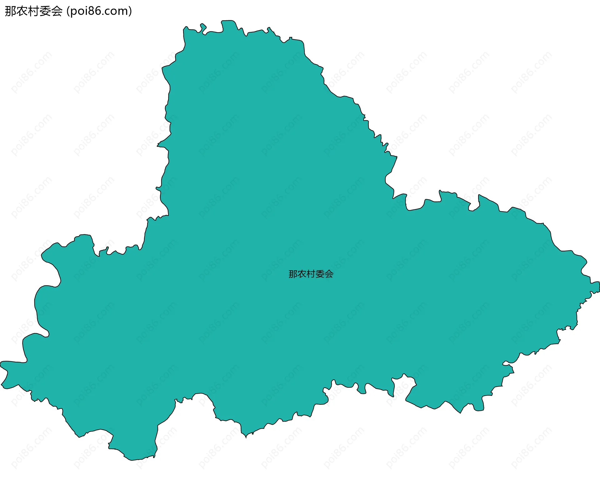 那农村委会边界地图