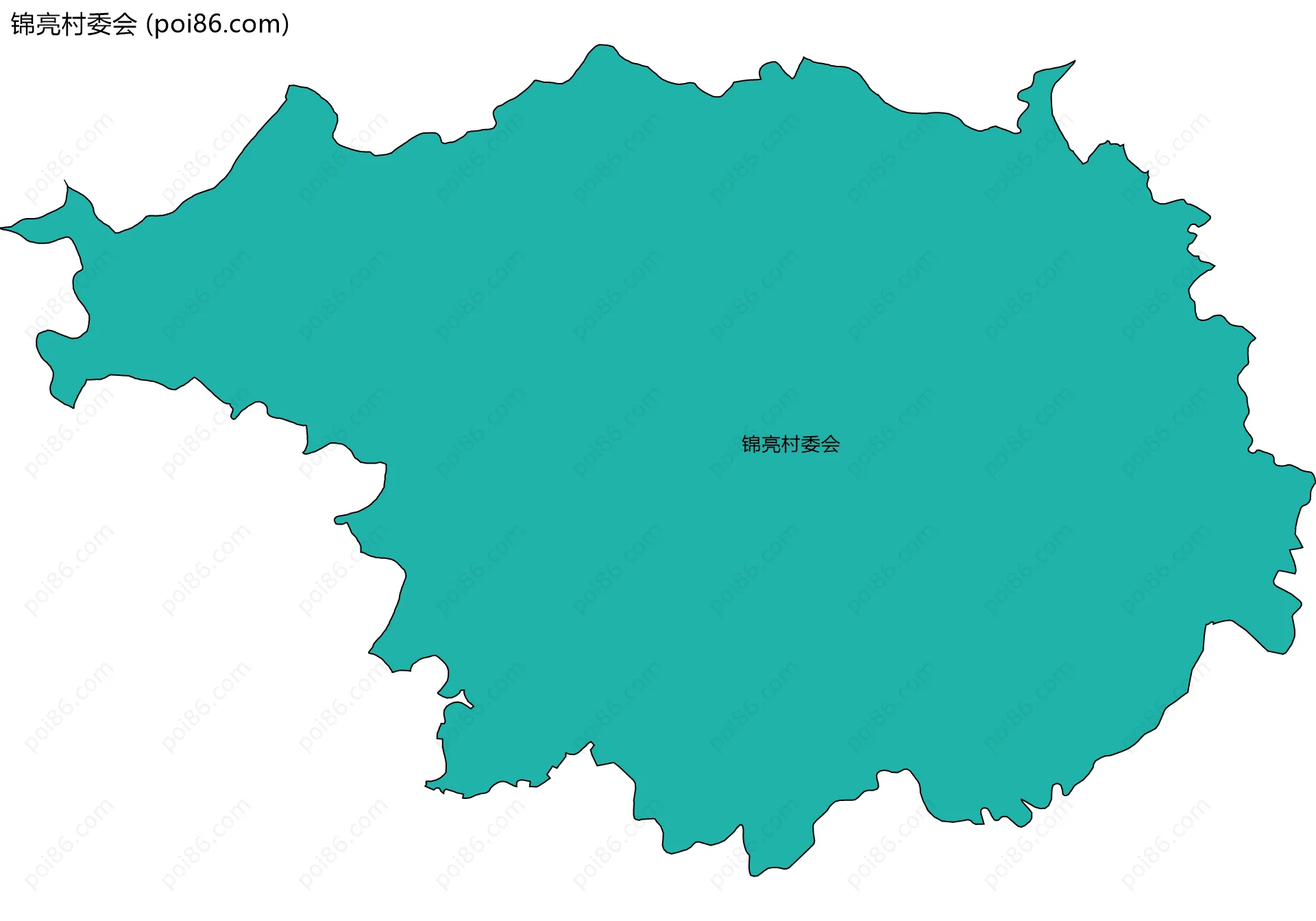 锦亮村委会边界地图