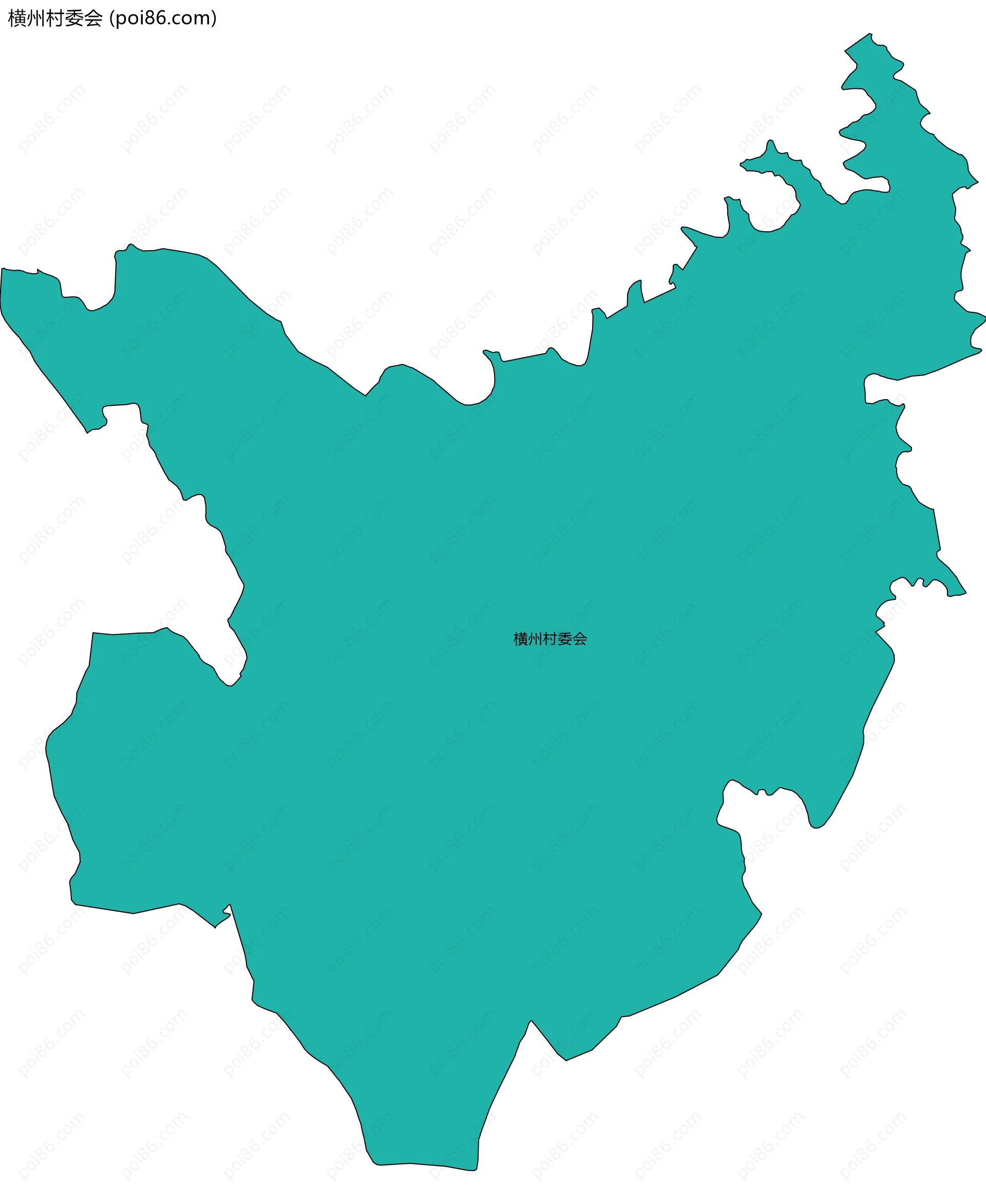 横州村委会边界地图