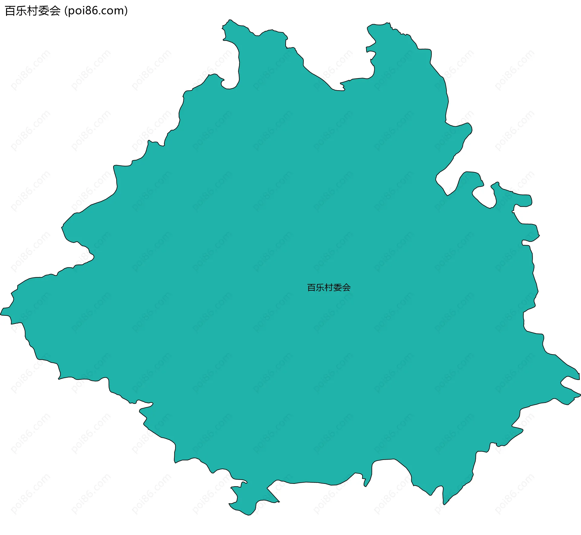 百乐村委会边界地图