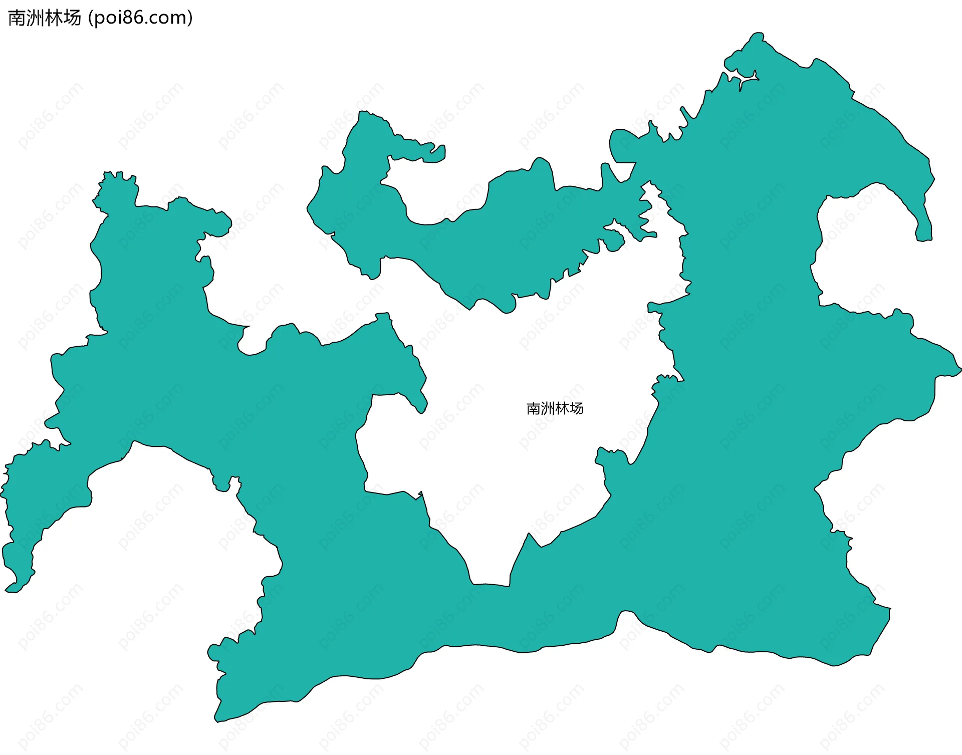 南洲林场边界地图