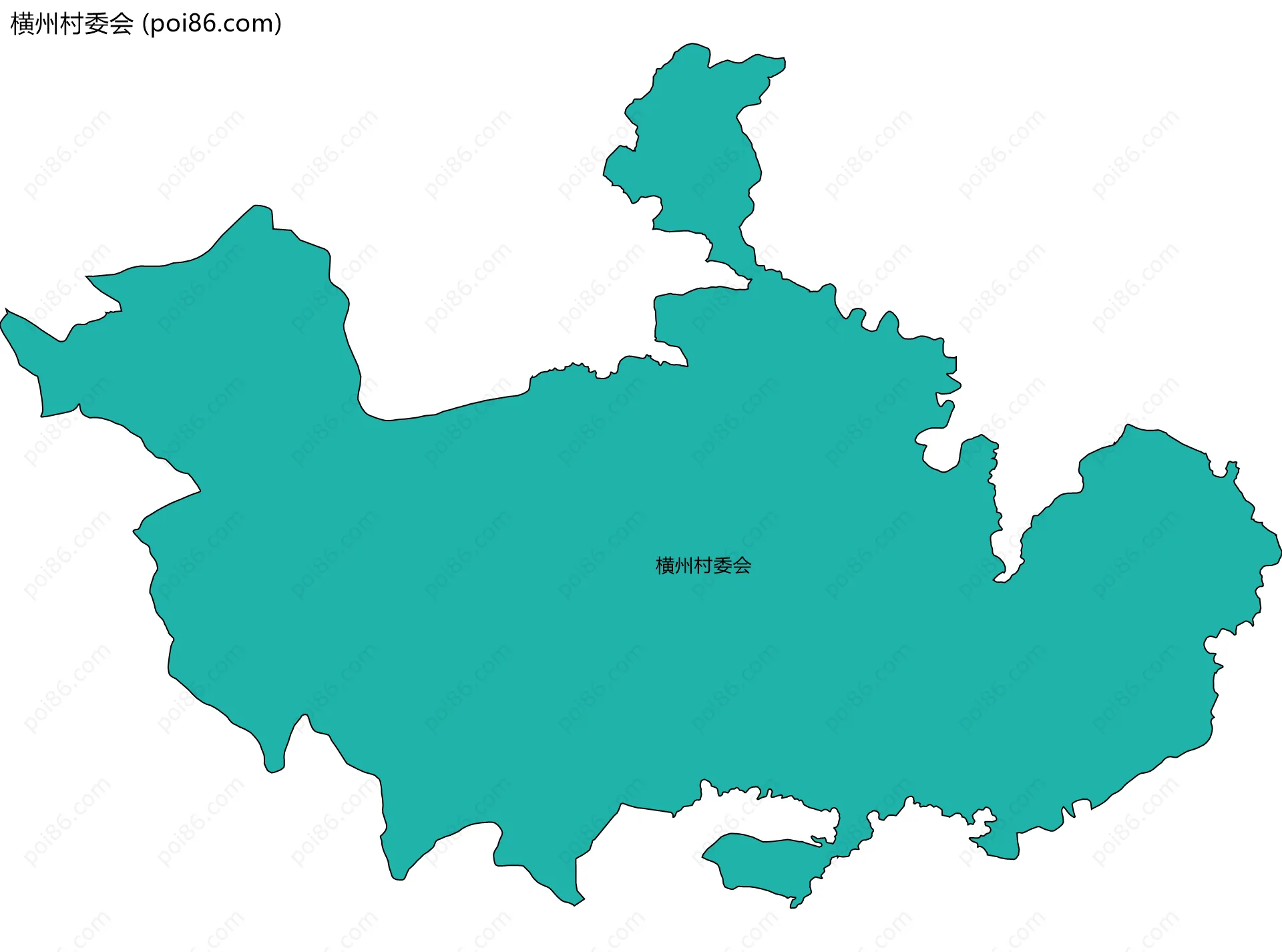 横州村委会边界地图