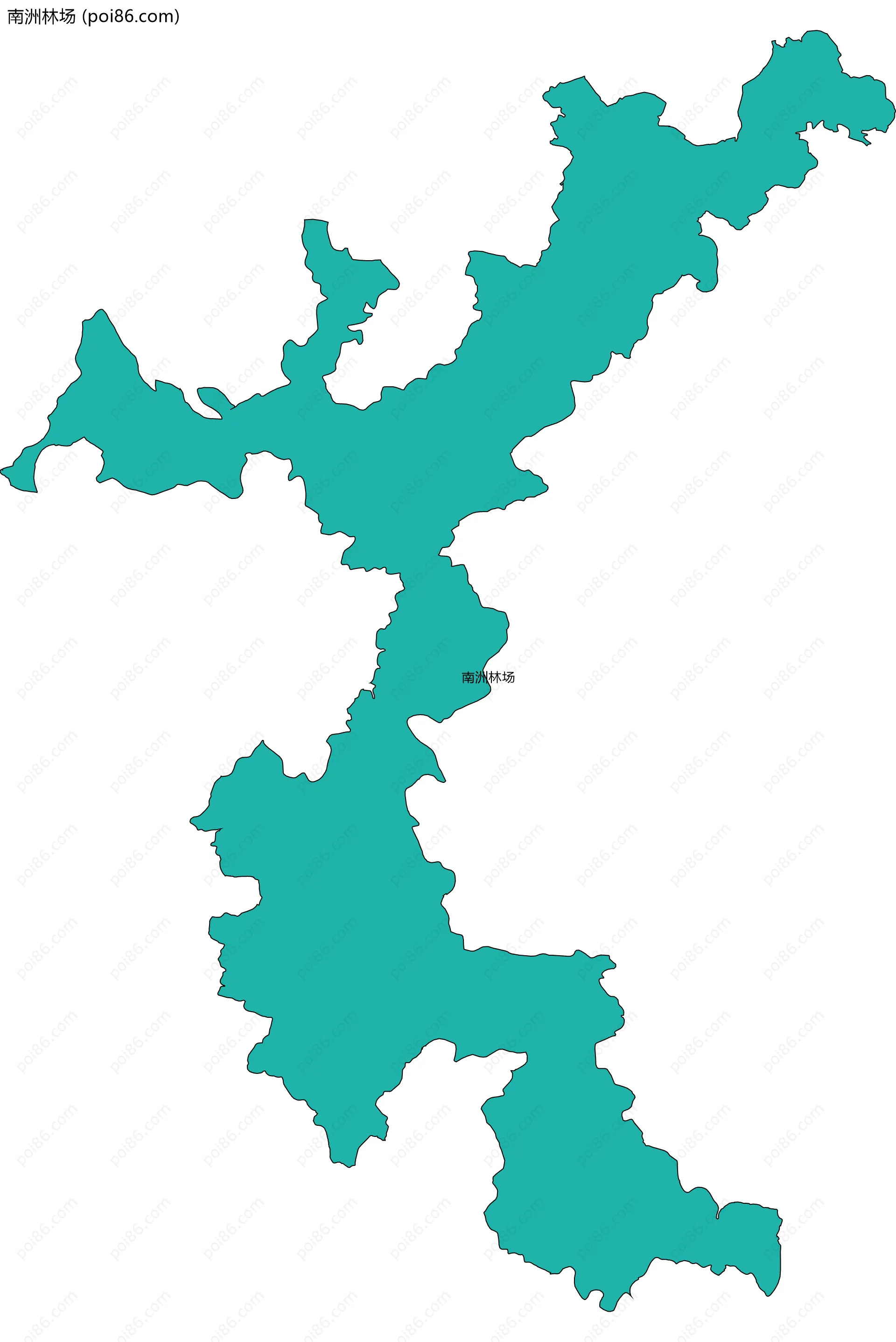 南洲林场边界地图