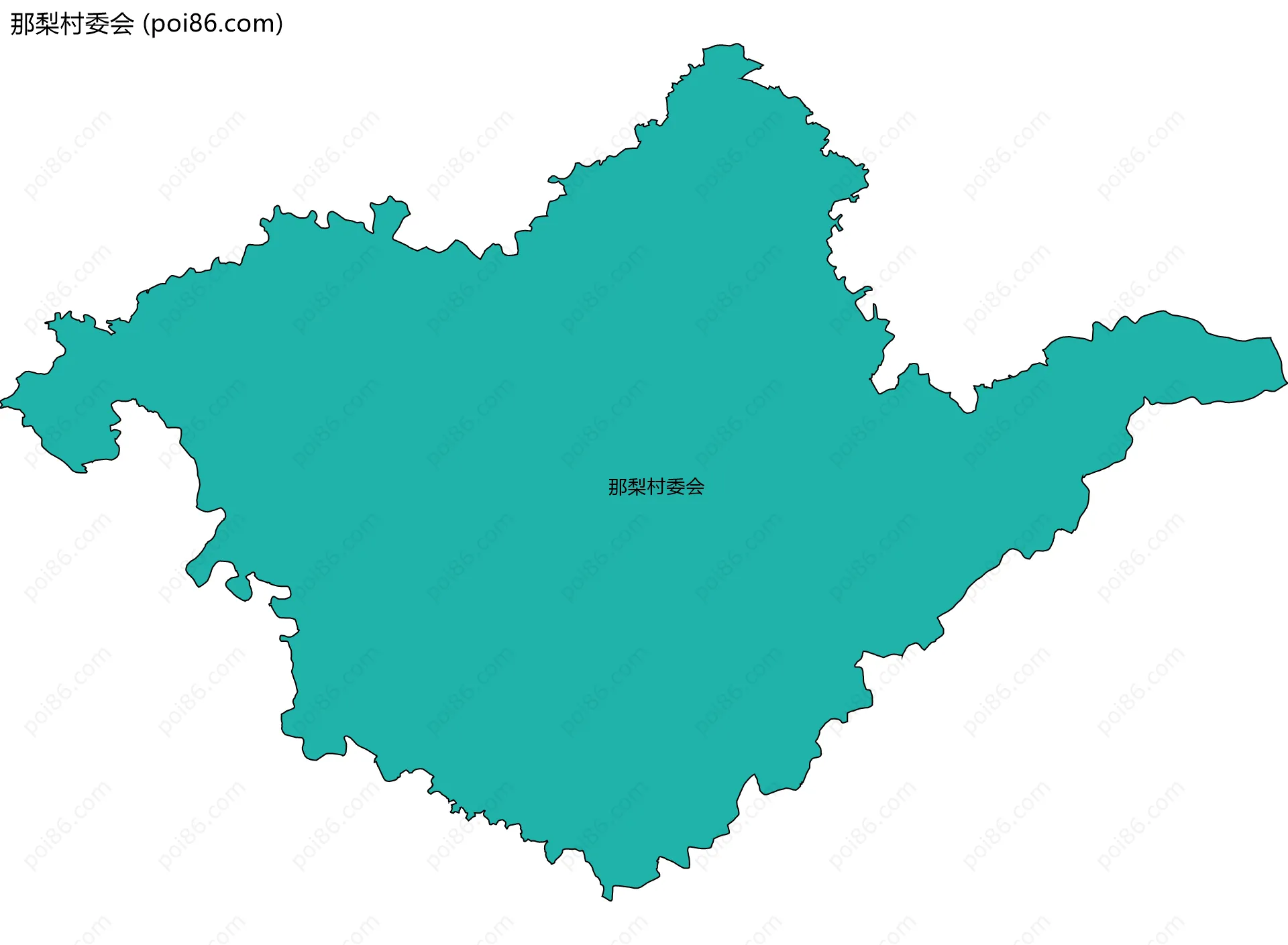 那梨村委会边界地图