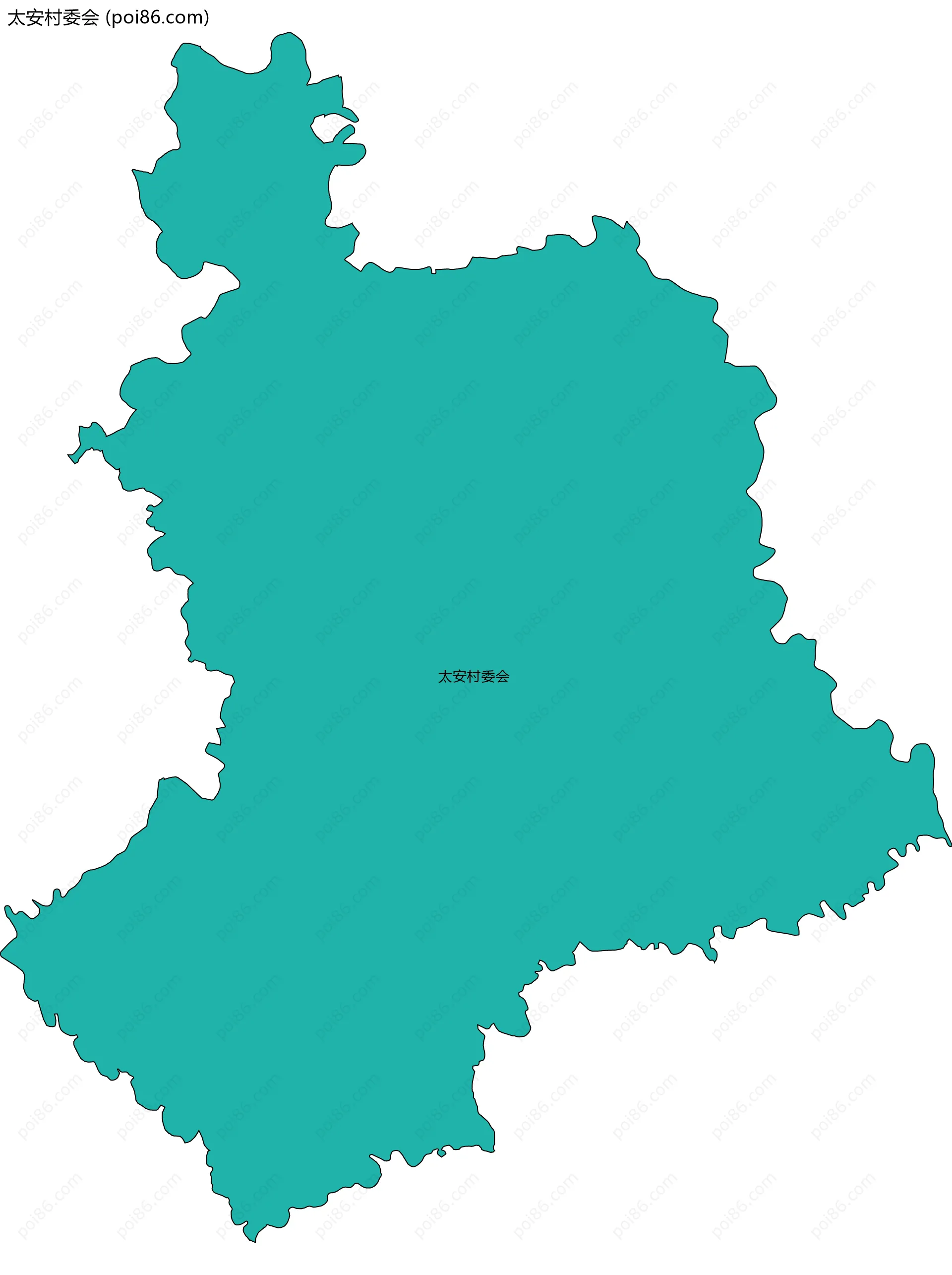 太安村委会边界地图