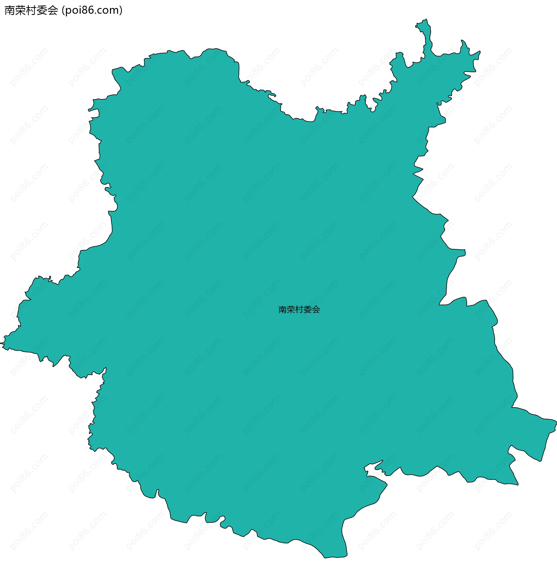 南荣村委会边界地图