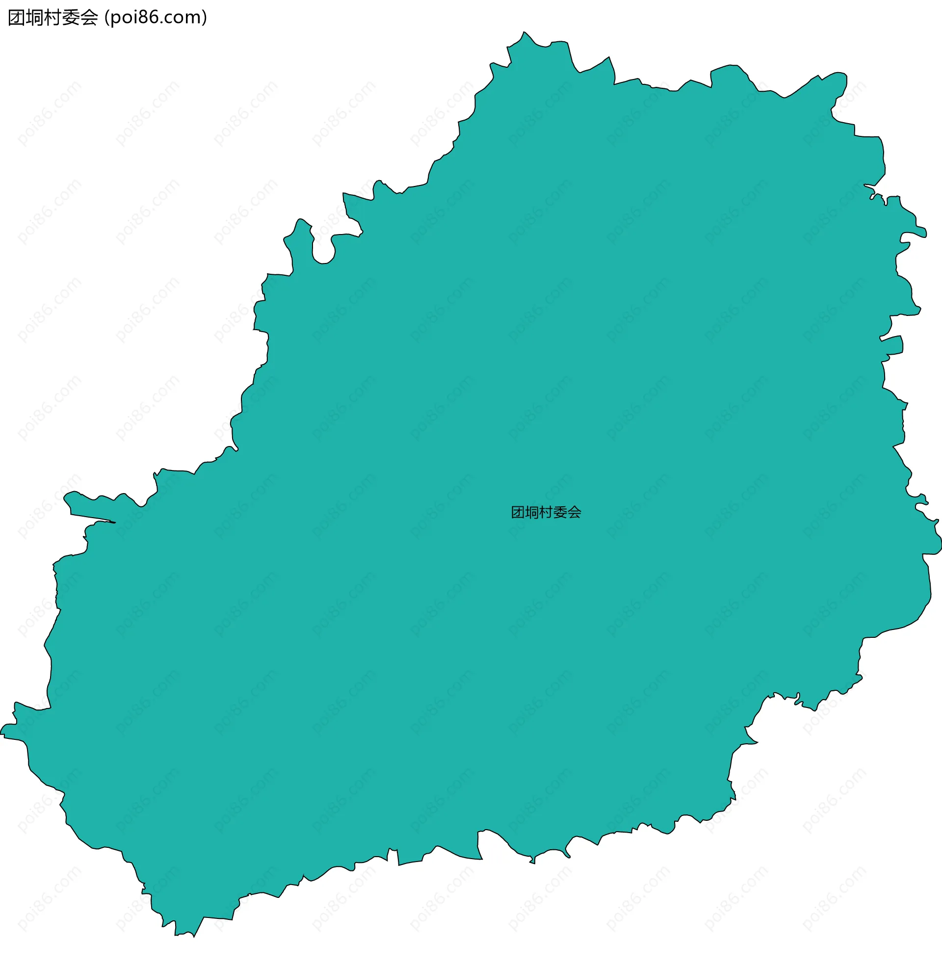 团垌村委会边界地图
