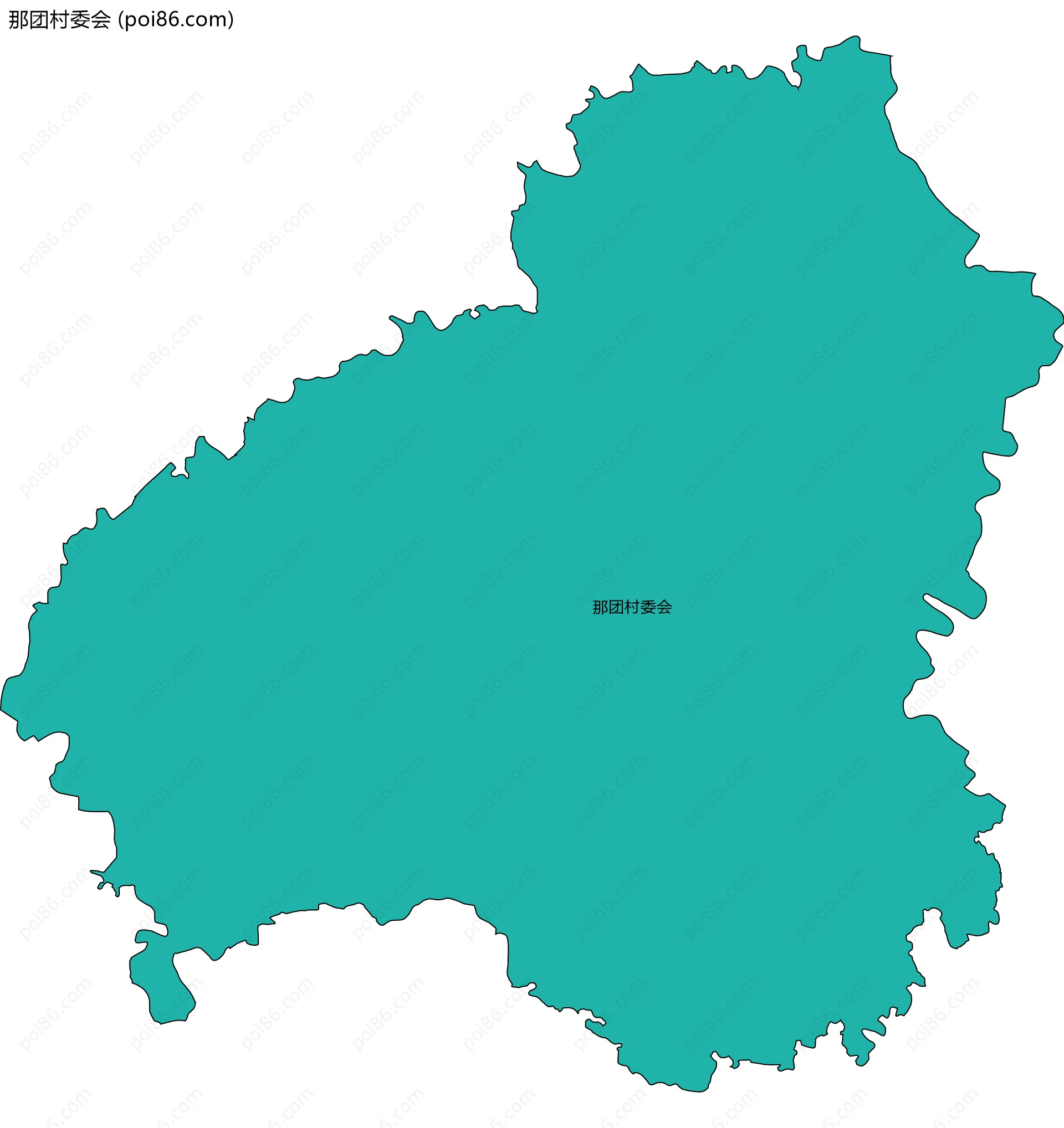 那团村委会边界地图