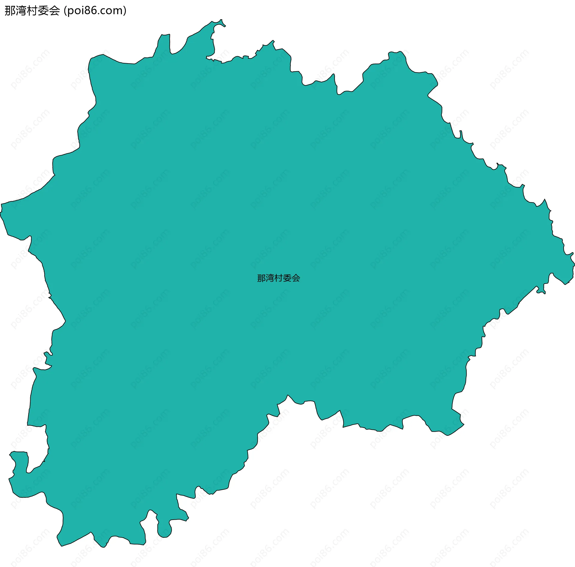 那湾村委会边界地图