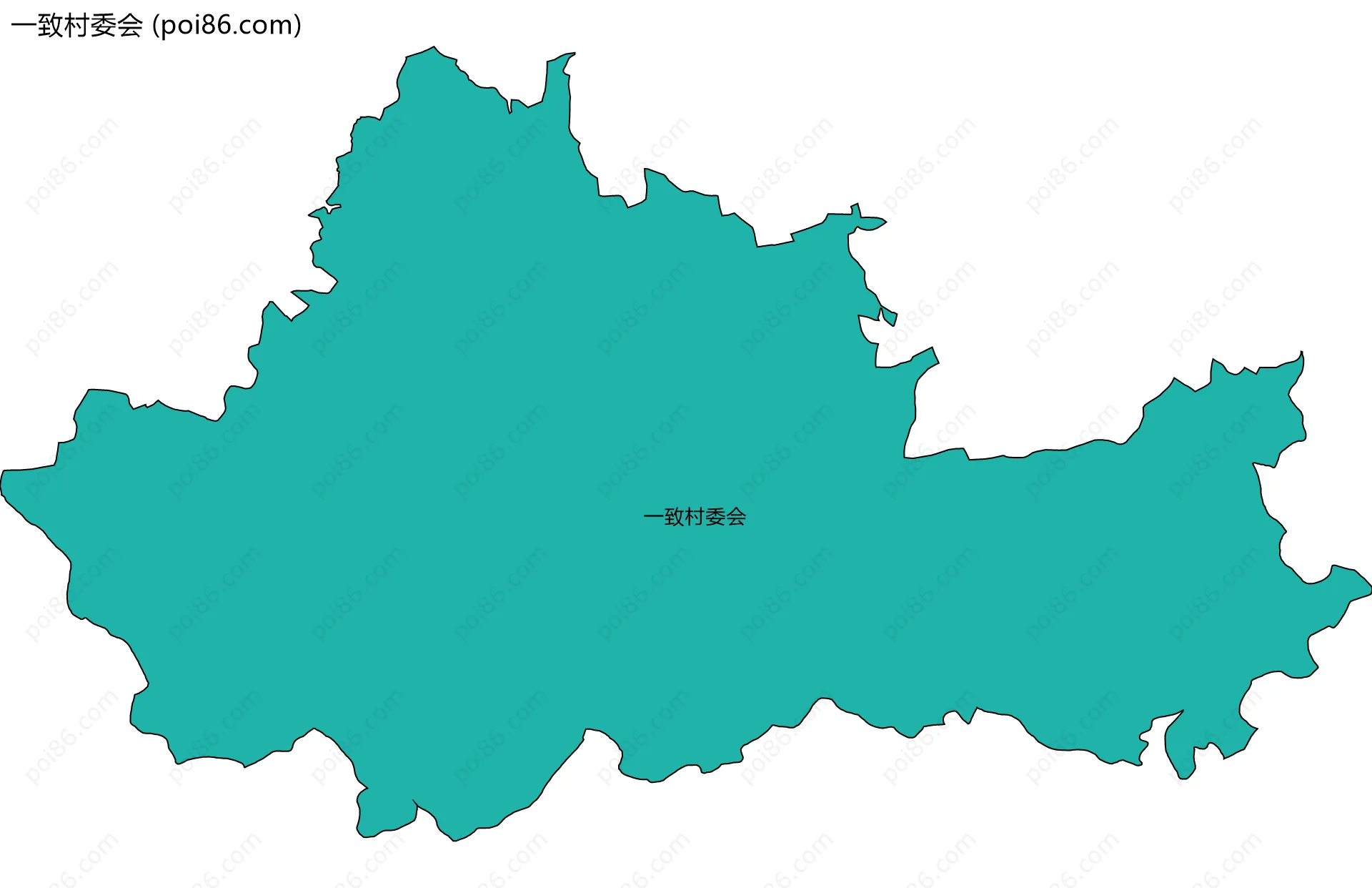 一致村委会边界地图