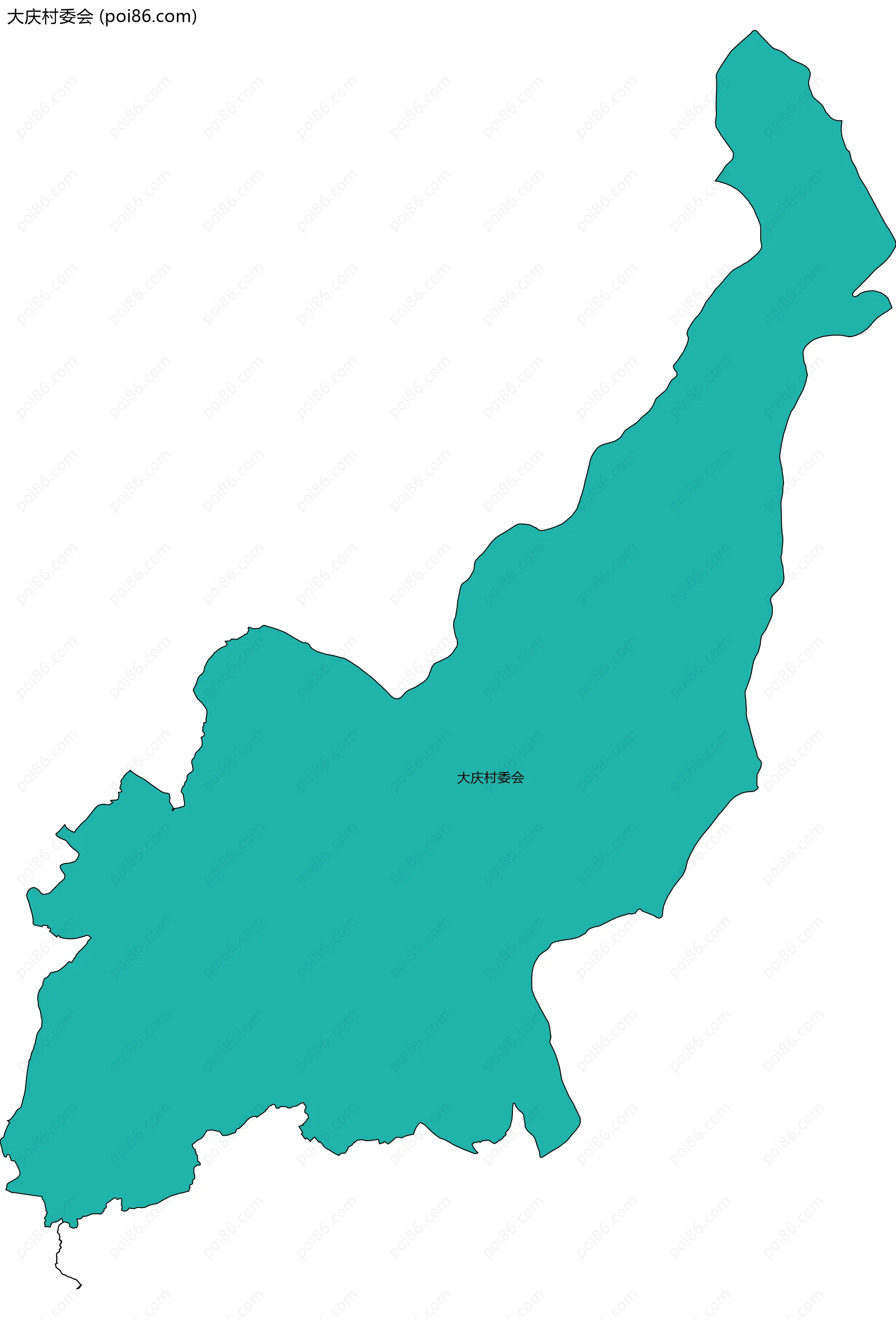 大庆村委会边界地图