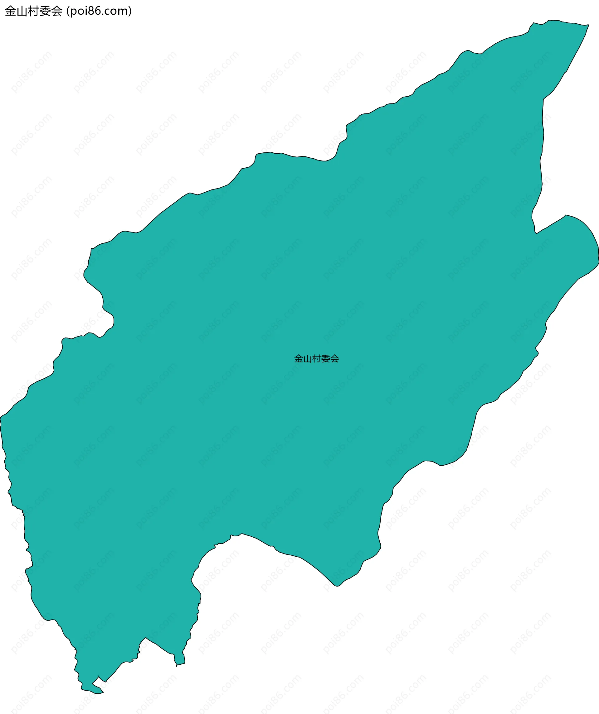 金山村委会边界地图