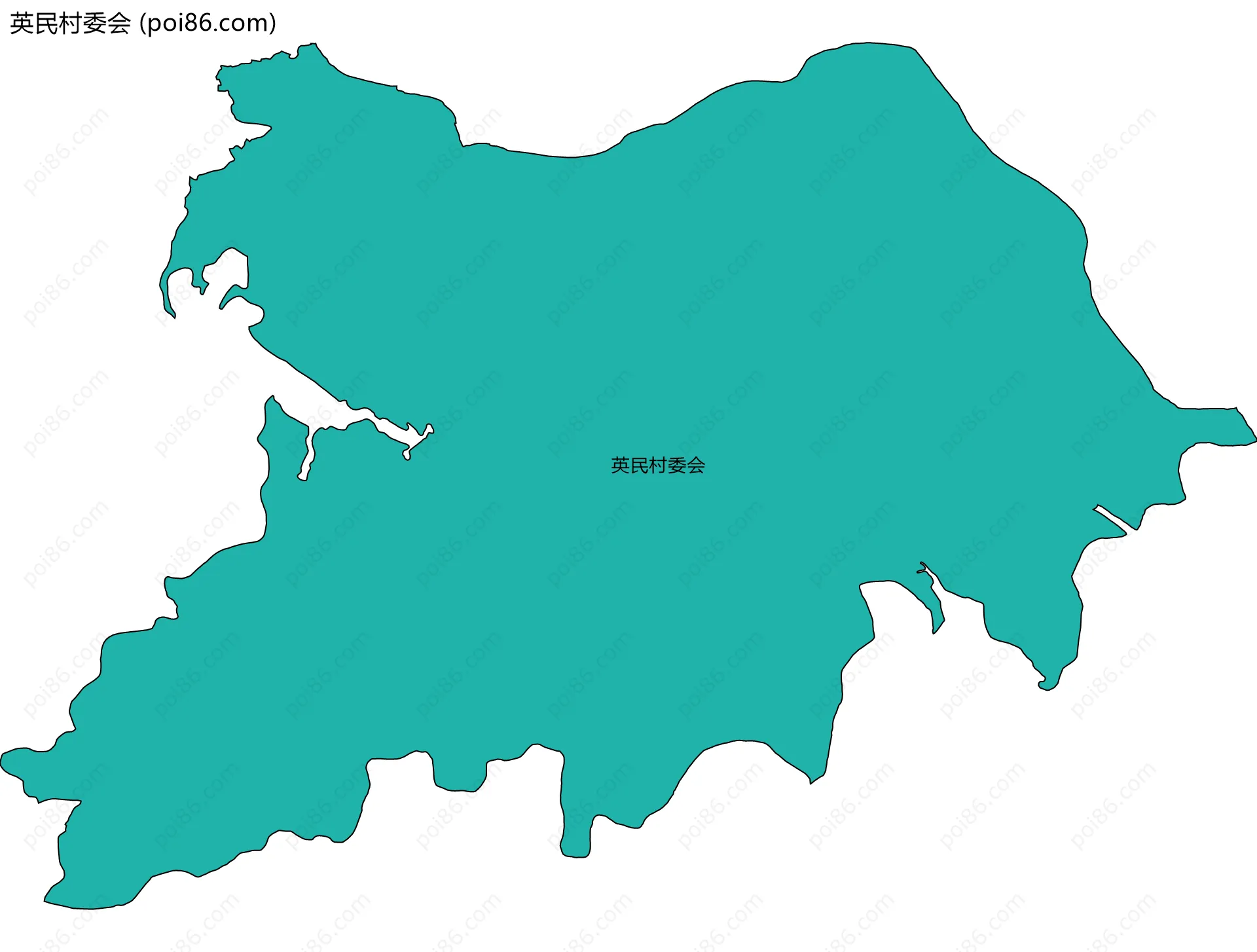 英民村委会边界地图
