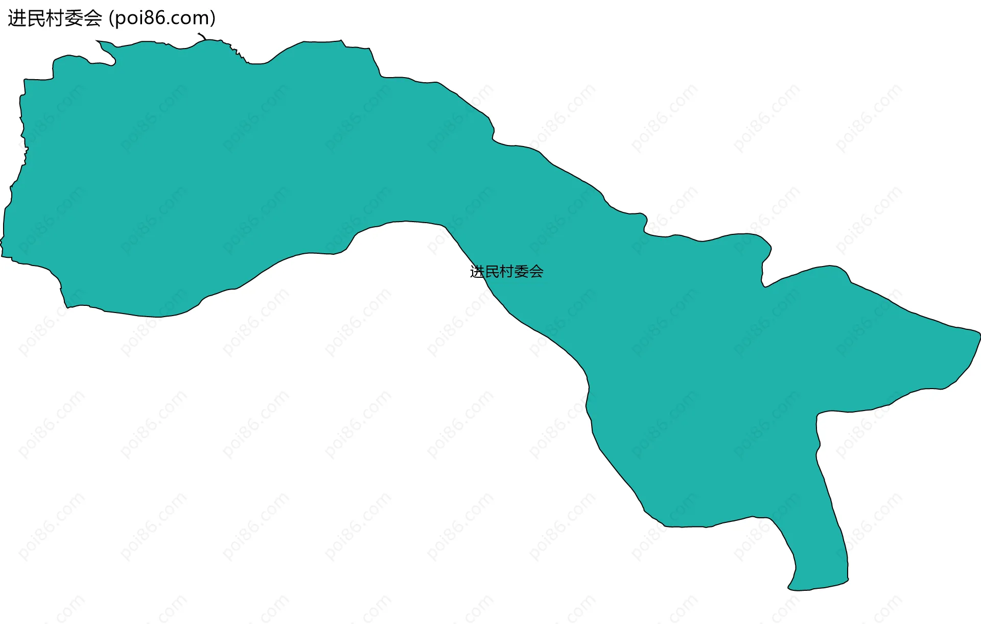进民村委会边界地图