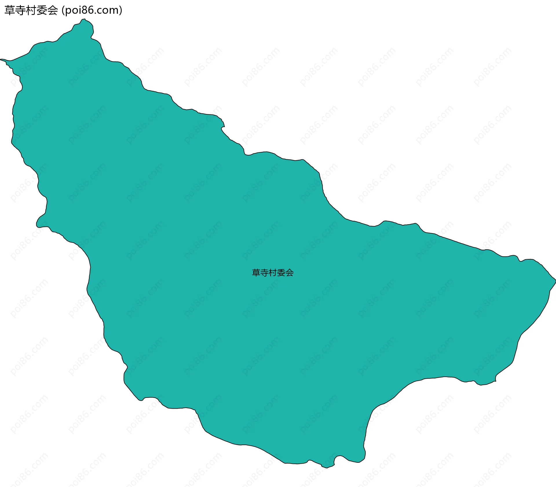 草寺村委会边界地图