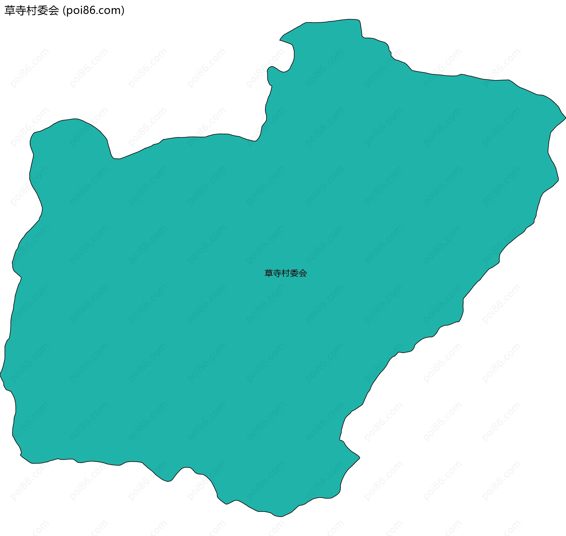 草寺村委会边界地图