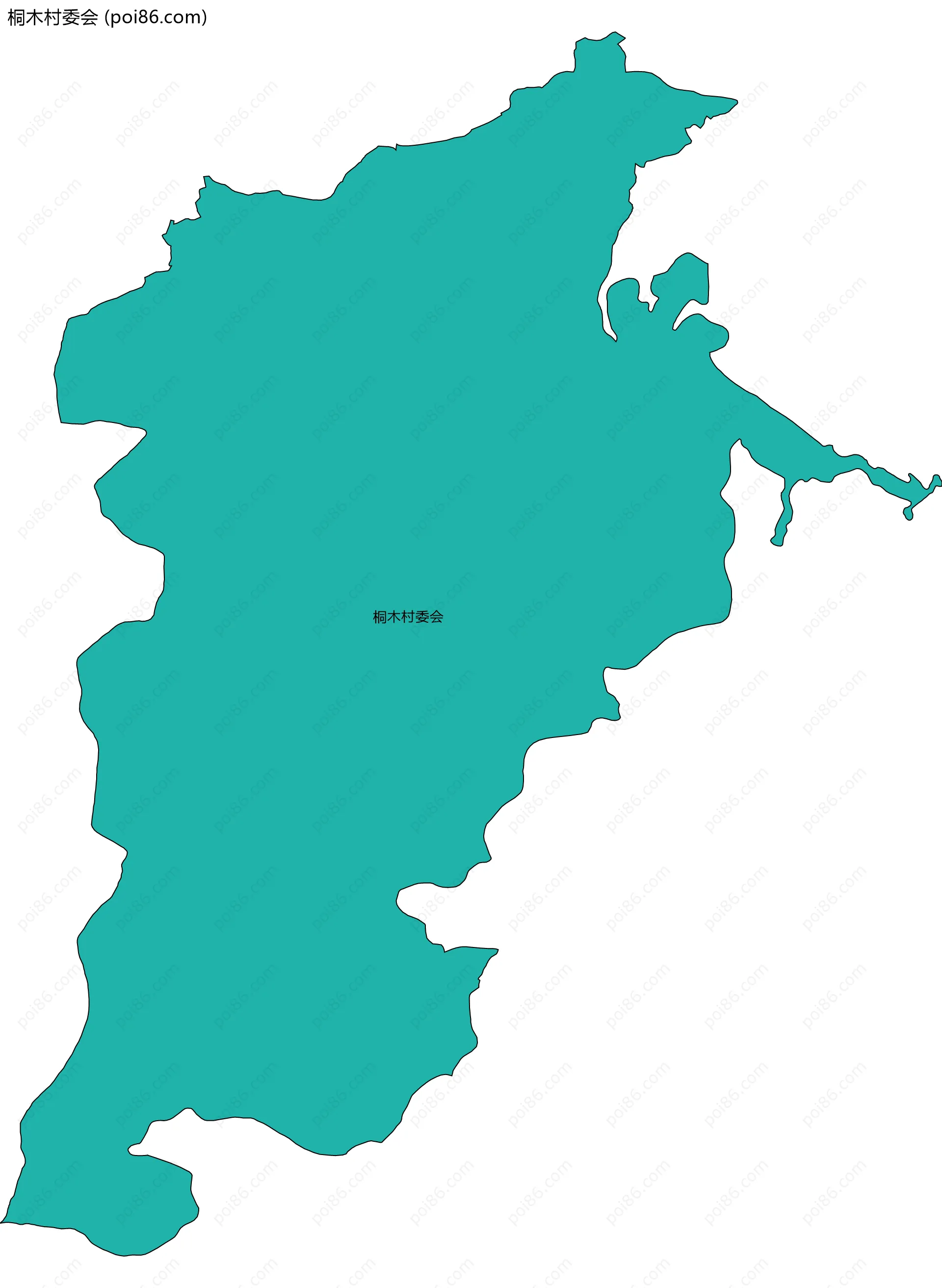 桐木村委会边界地图