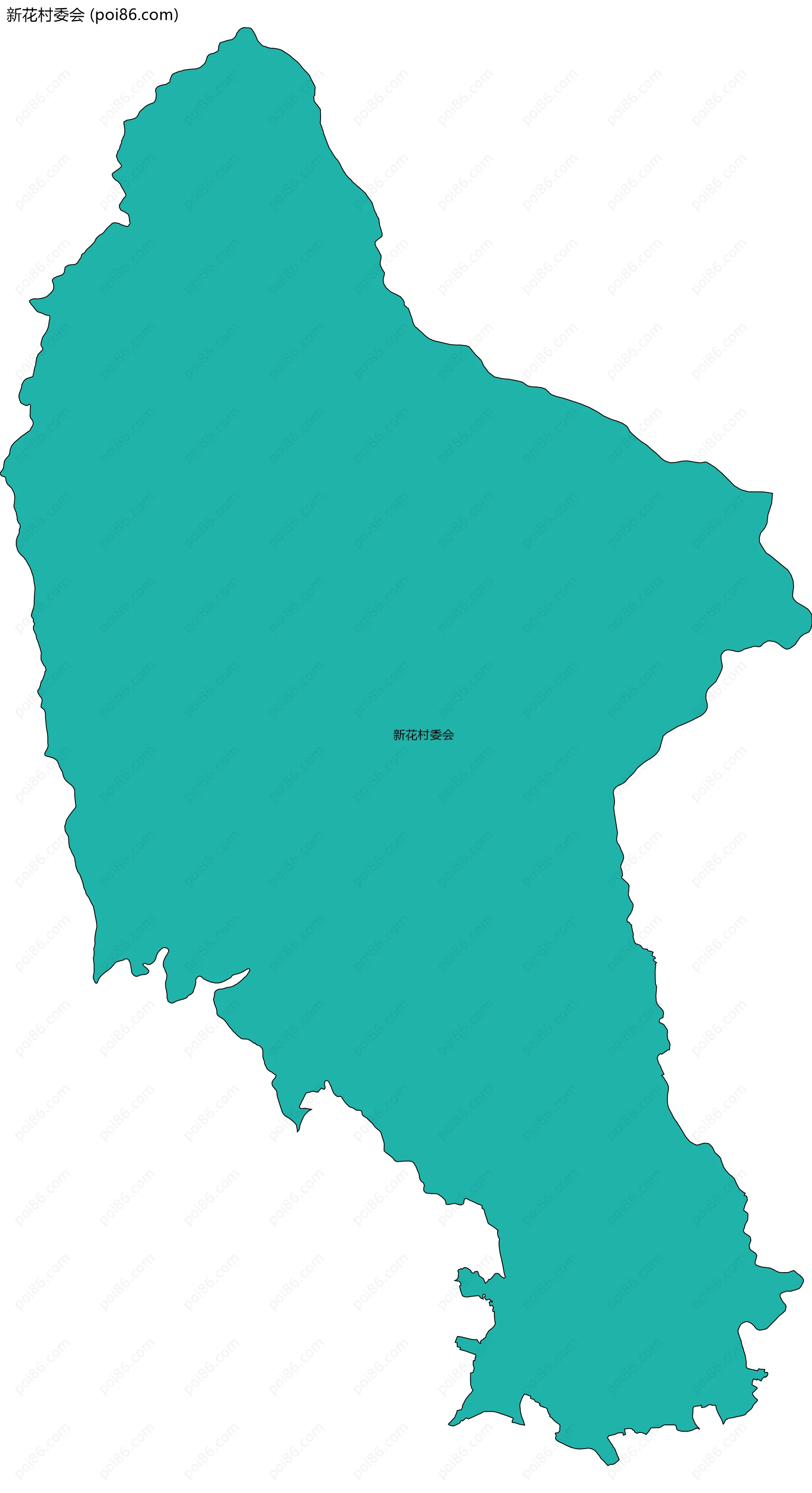 新花村委会边界地图