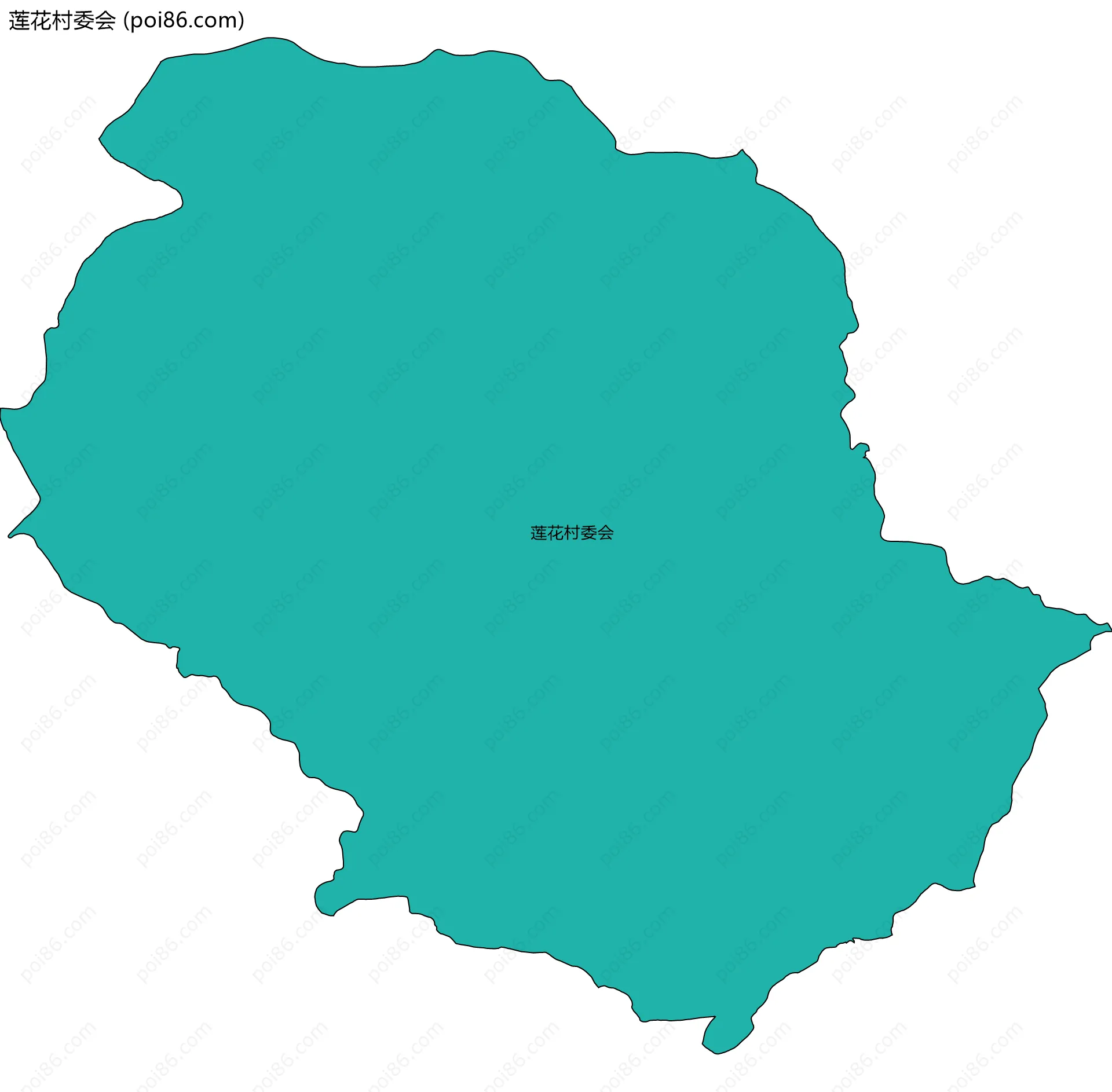 莲花村委会边界地图