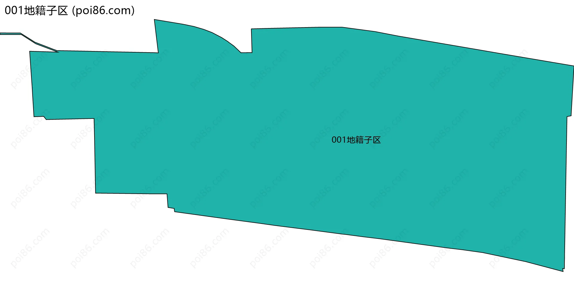 001地籍子区边界地图