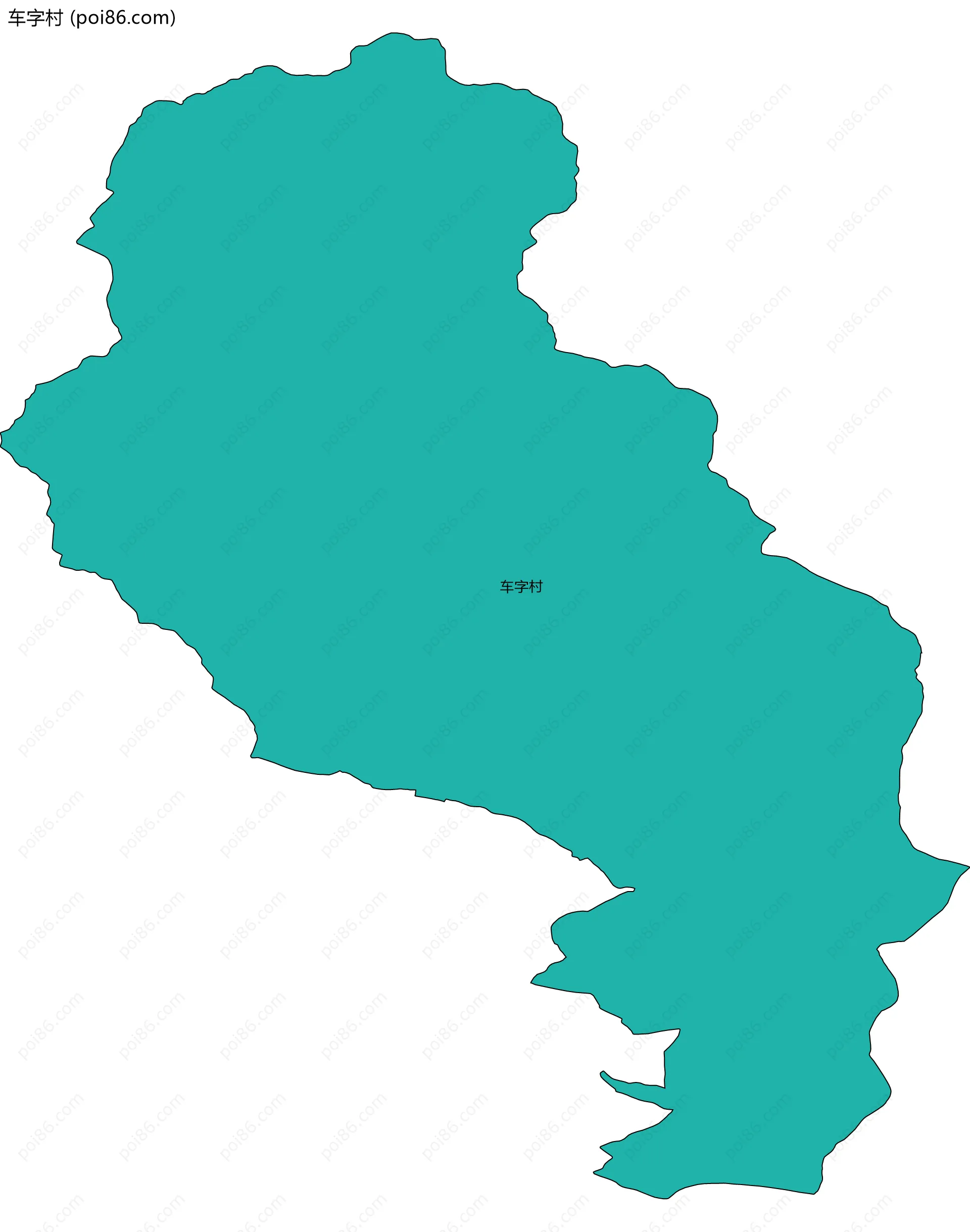 车字村边界地图