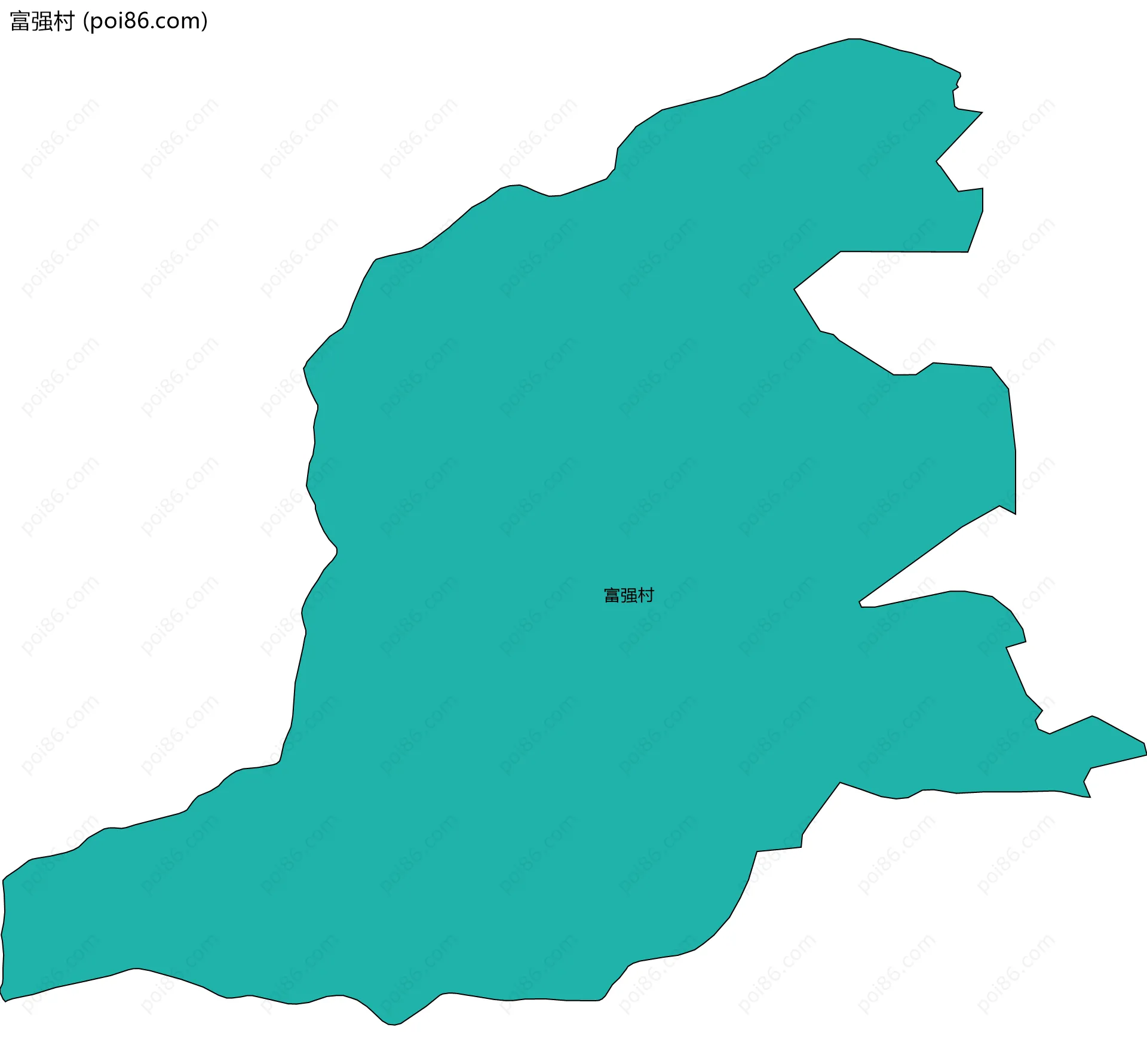 富强村边界地图