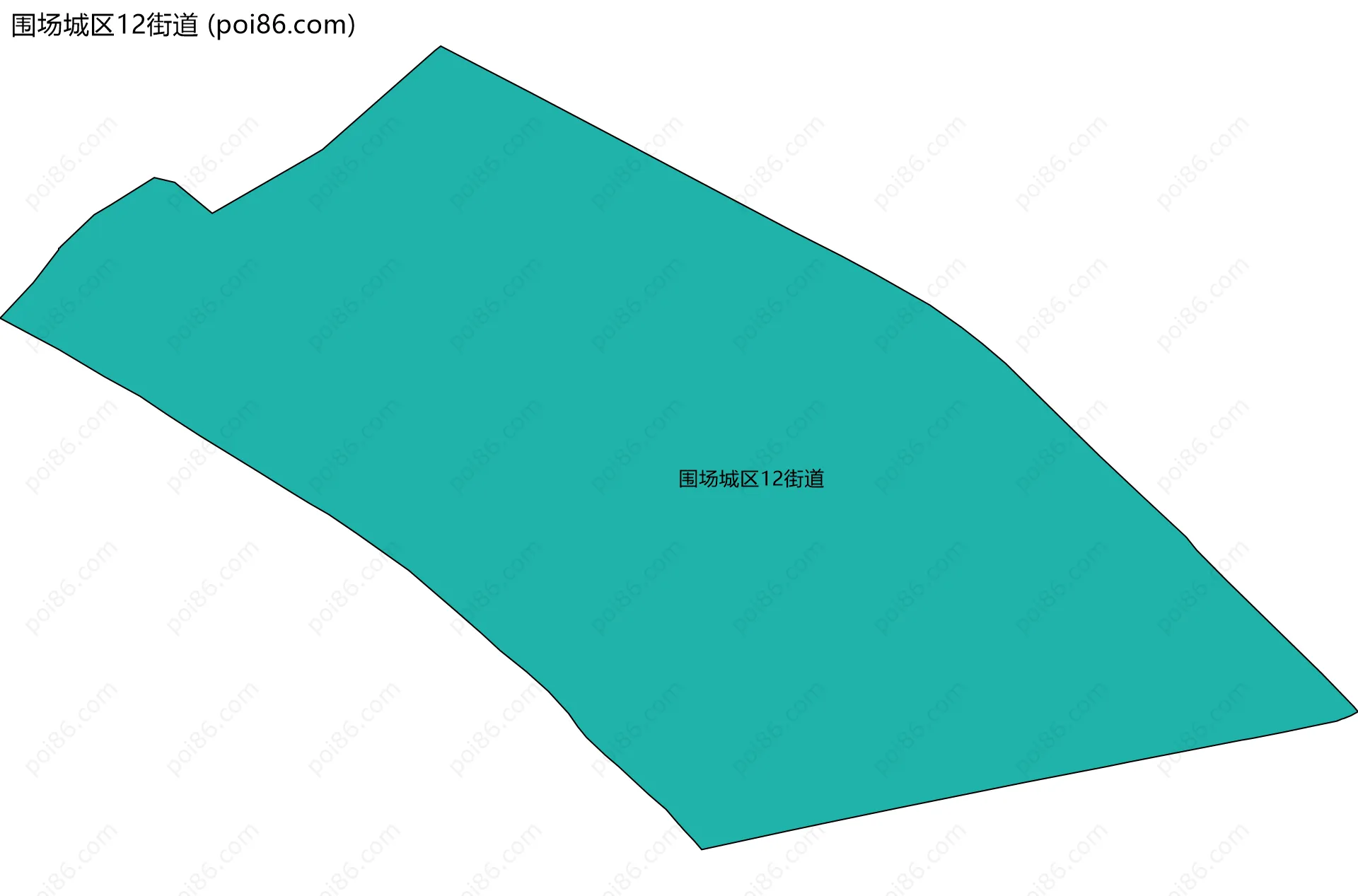 围场城区12街道边界地图