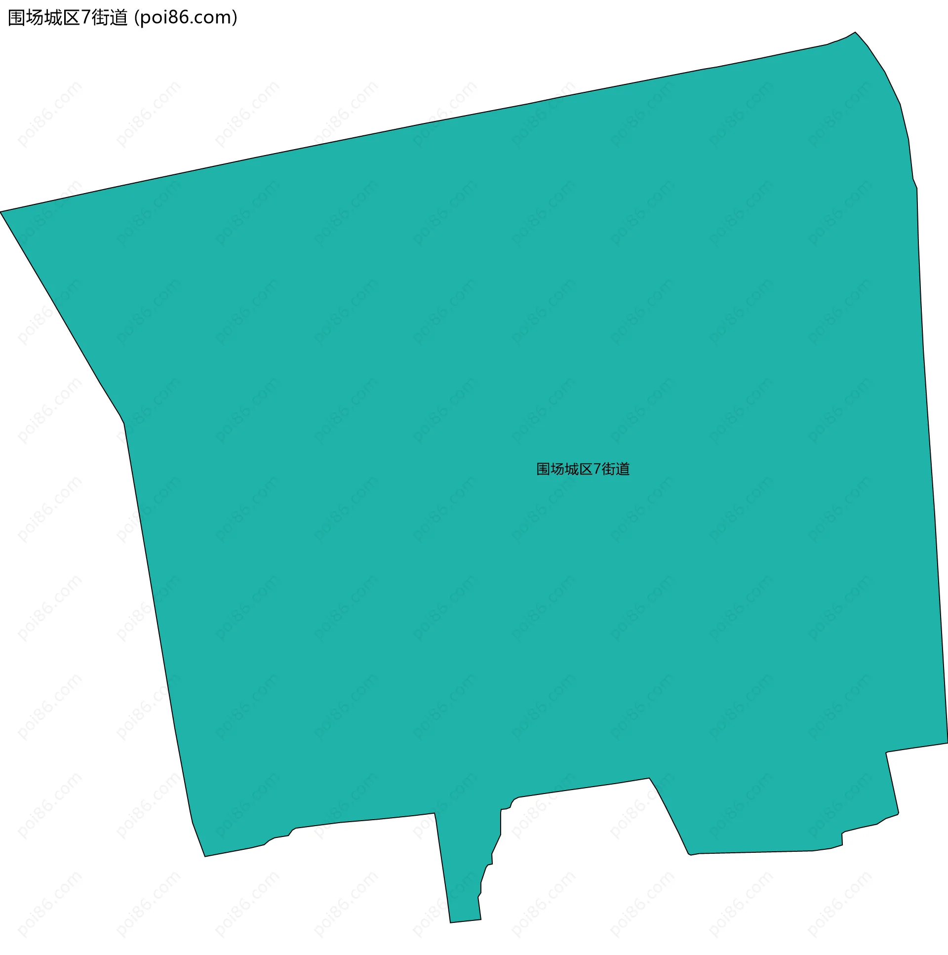 围场城区7街道边界地图