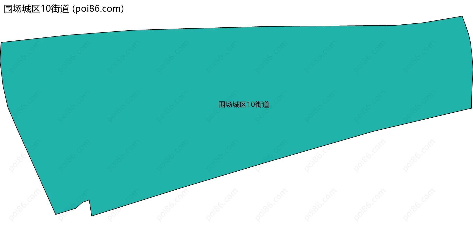 围场城区10街道边界地图