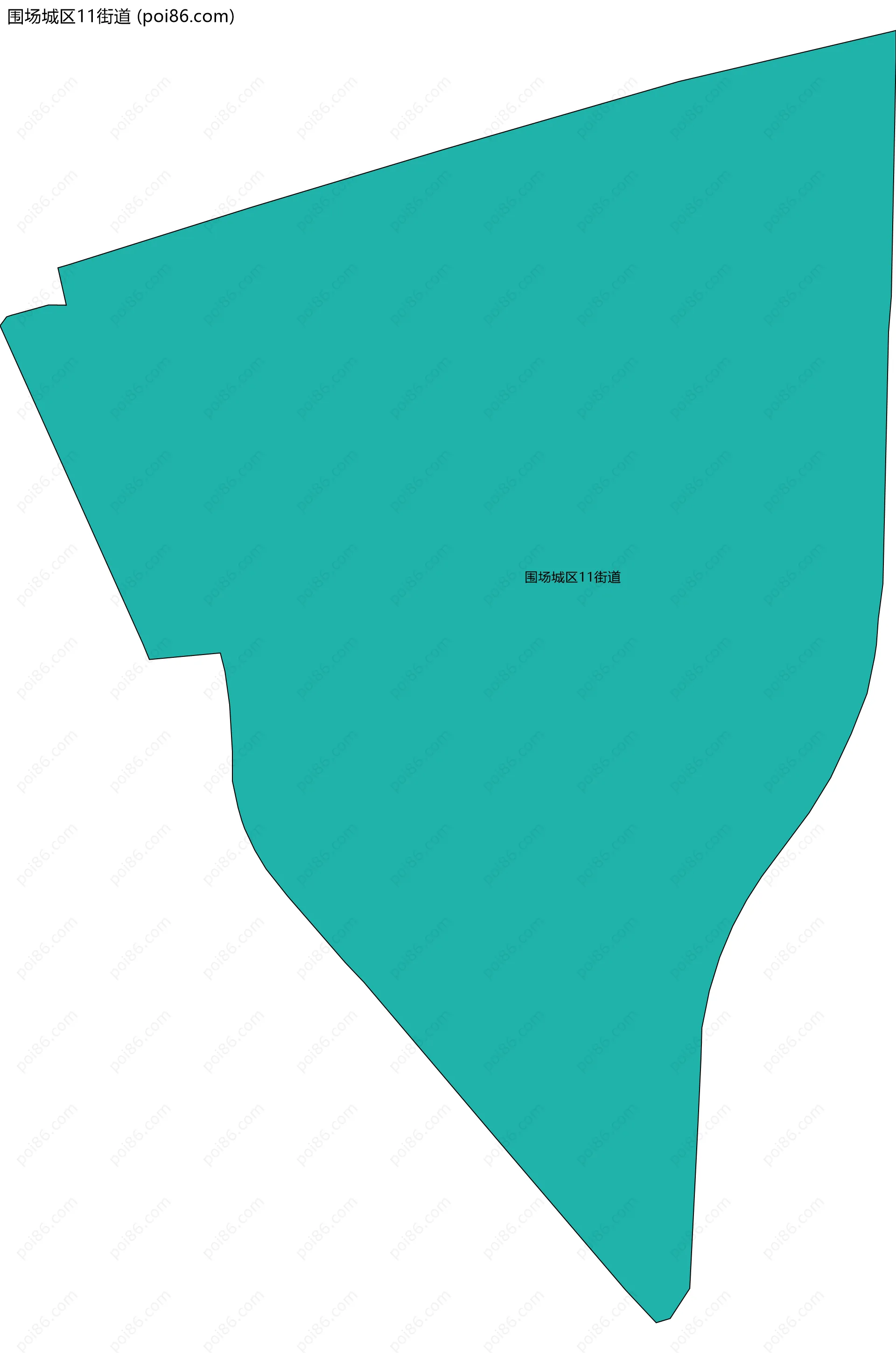 围场城区11街道边界地图