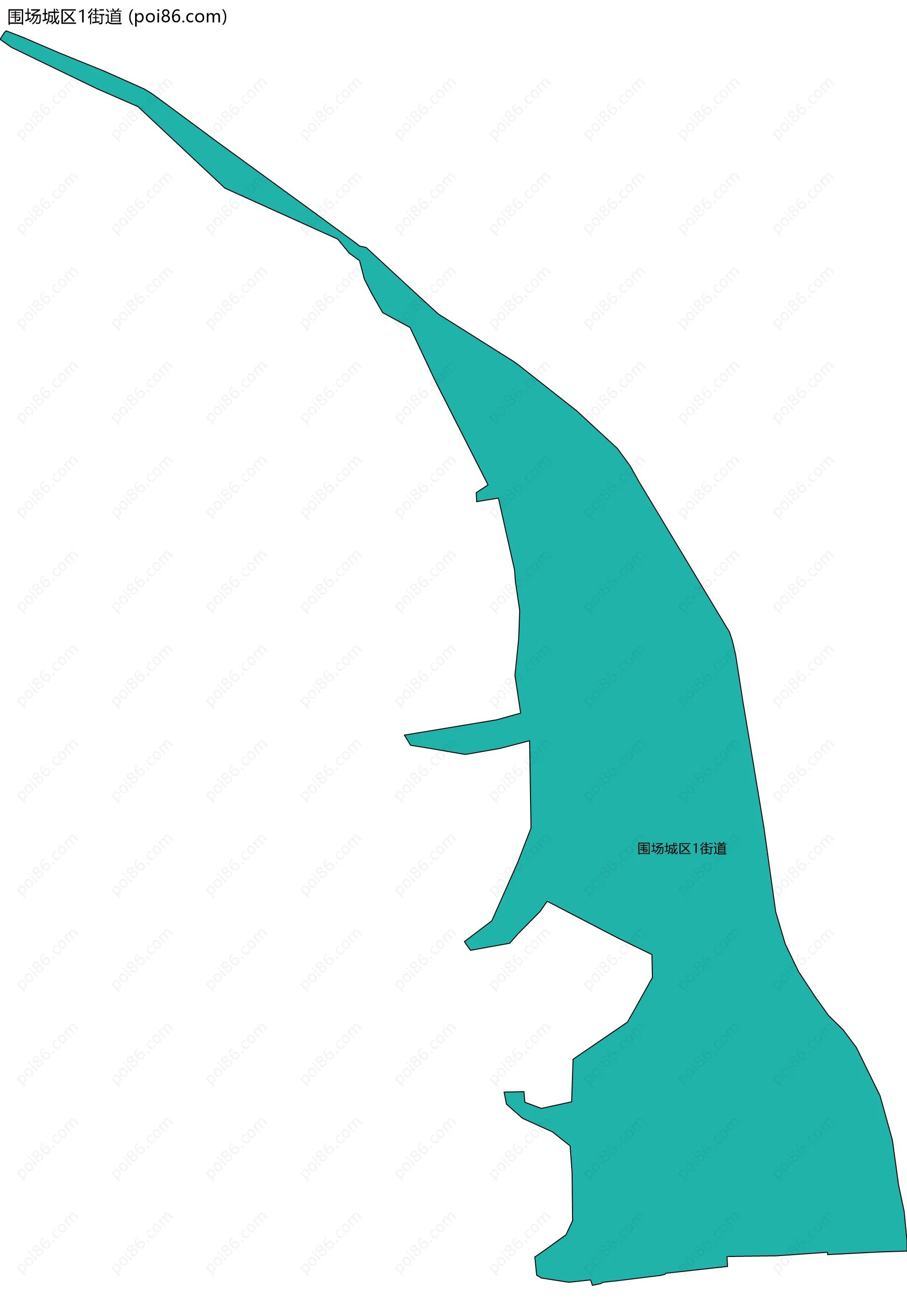 围场城区1街道边界地图