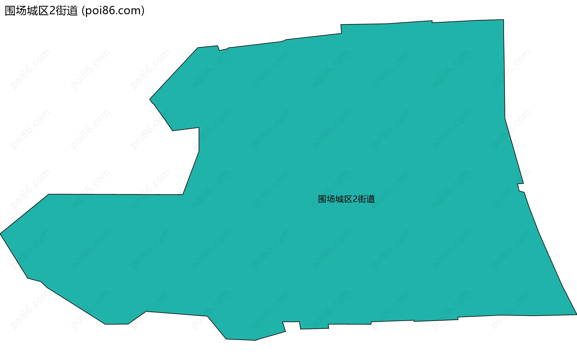 围场城区2街道边界地图