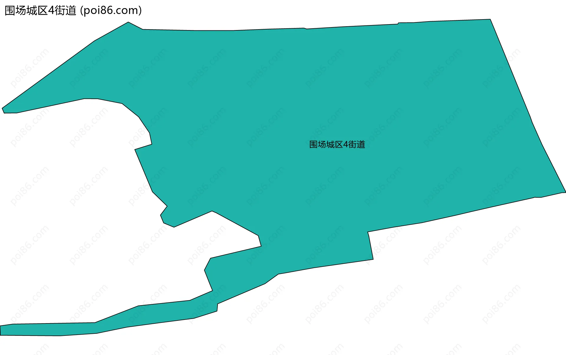 围场城区4街道边界地图