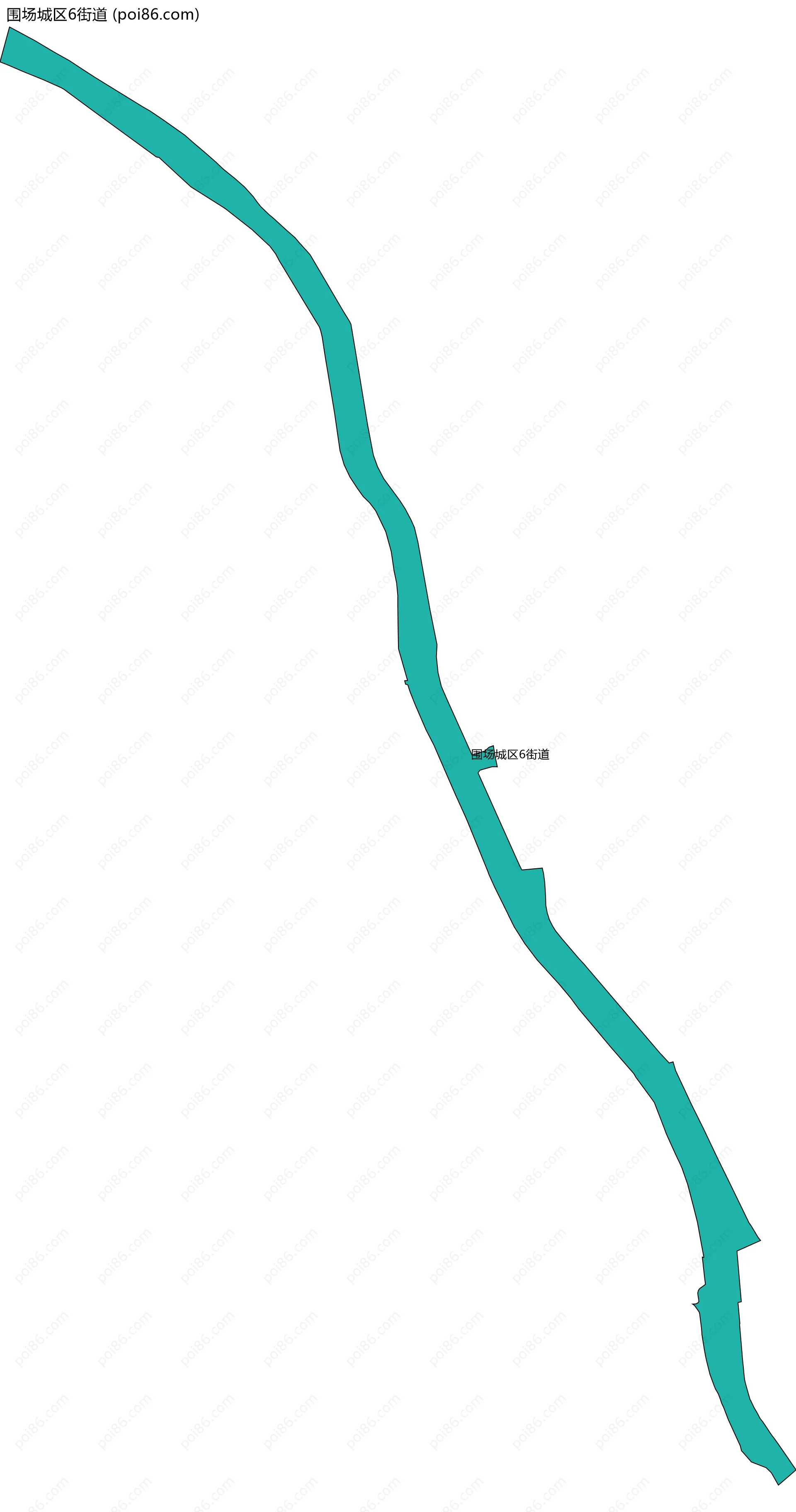 围场城区6街道边界地图