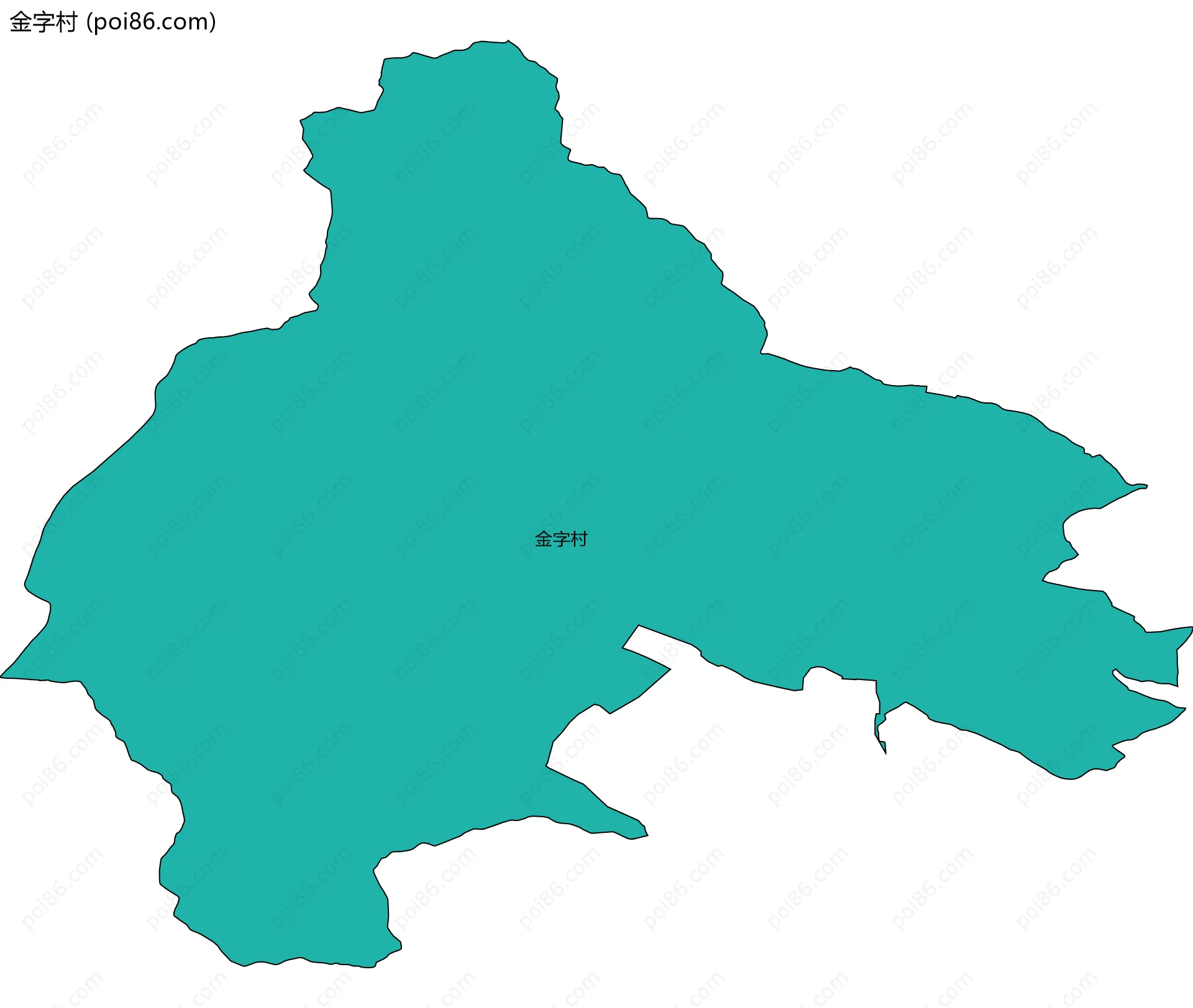 金字村边界地图